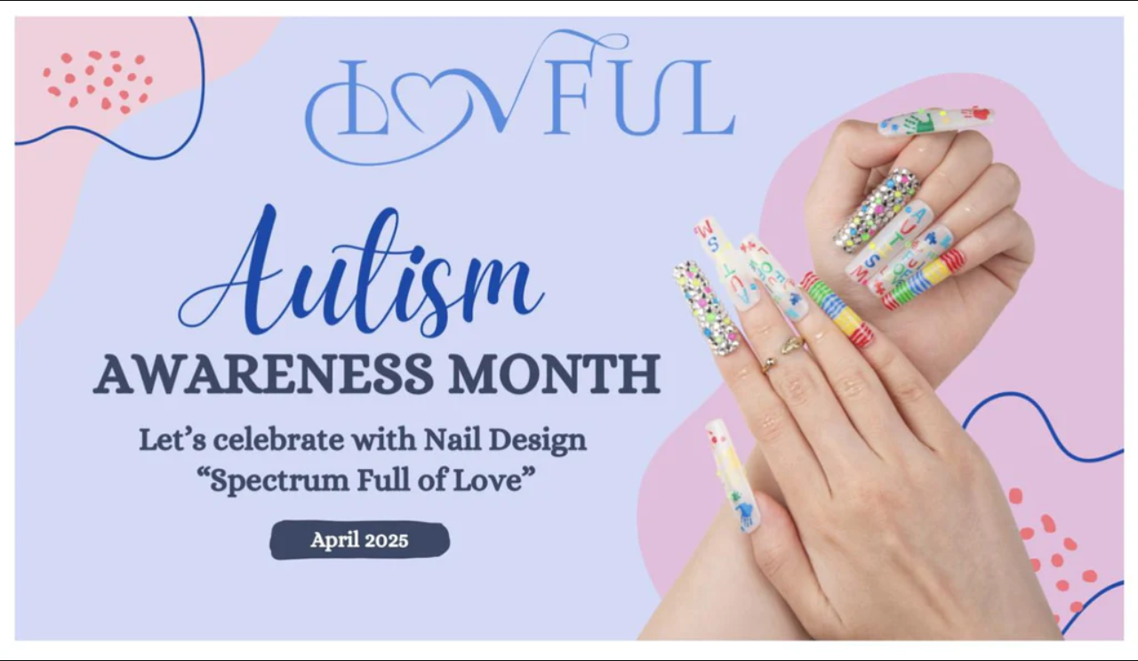 Celebrate Autism Awareness Month with Iovful's Spring Press-On Nails
