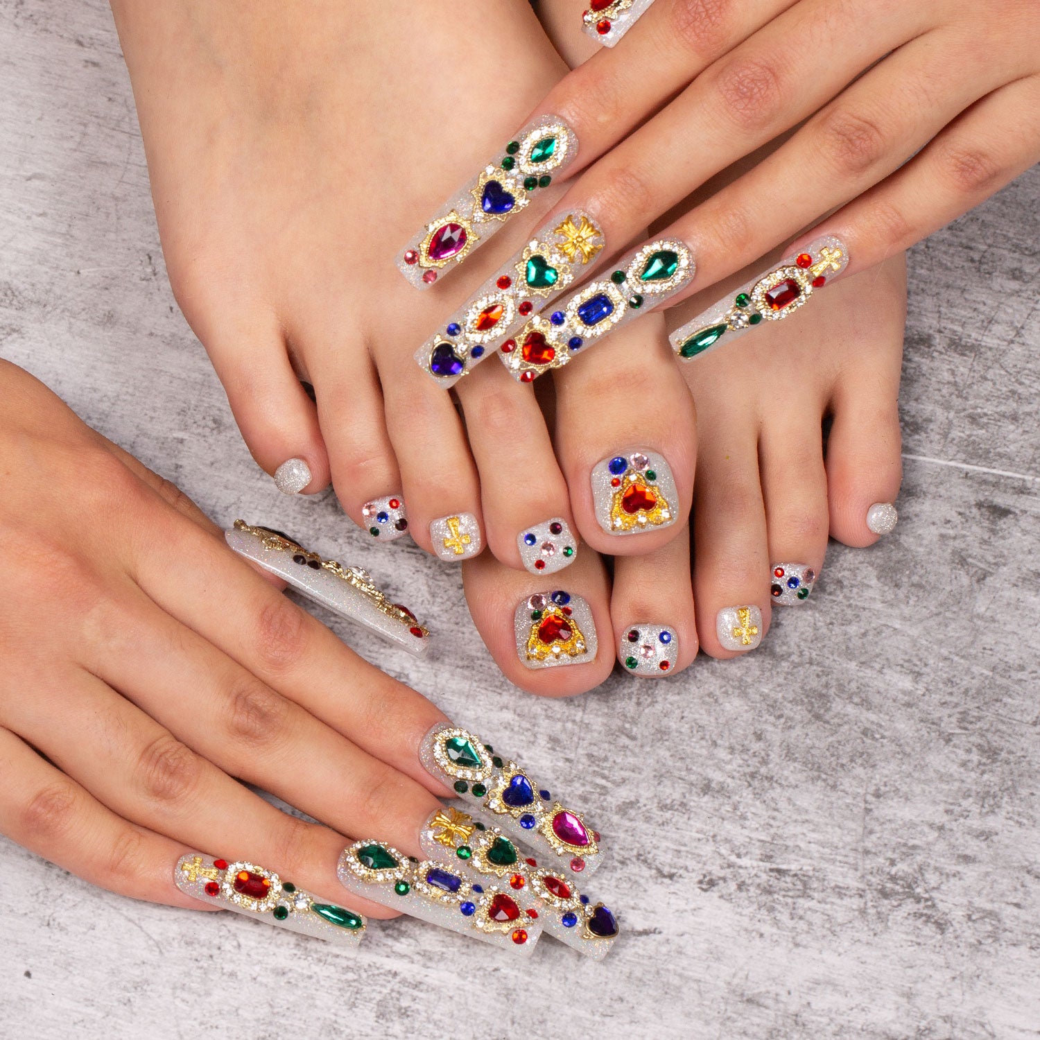 Treasure Trove Combo Set Handmade Nails H103+T103