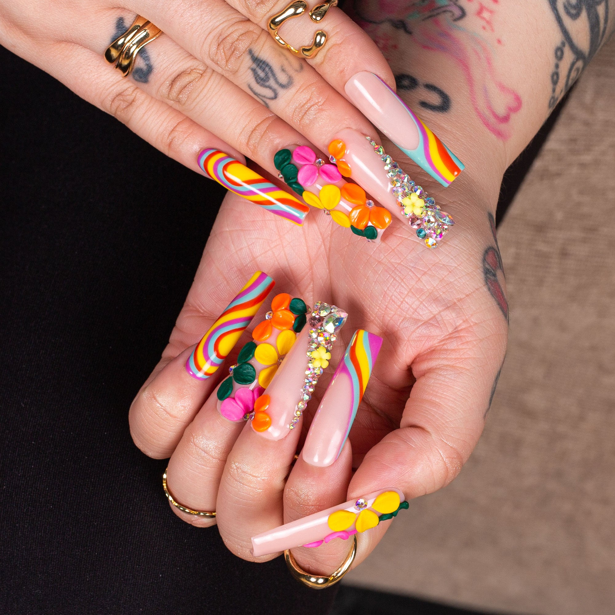 Spring Bliss Handmade Nails H432 | LOVFUL Nails