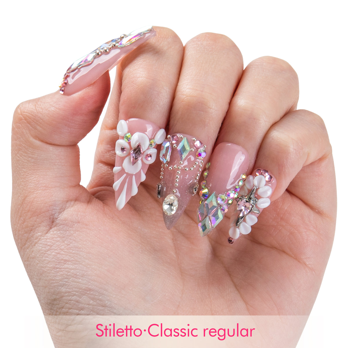Celestial Crystal Handmade Nails H969