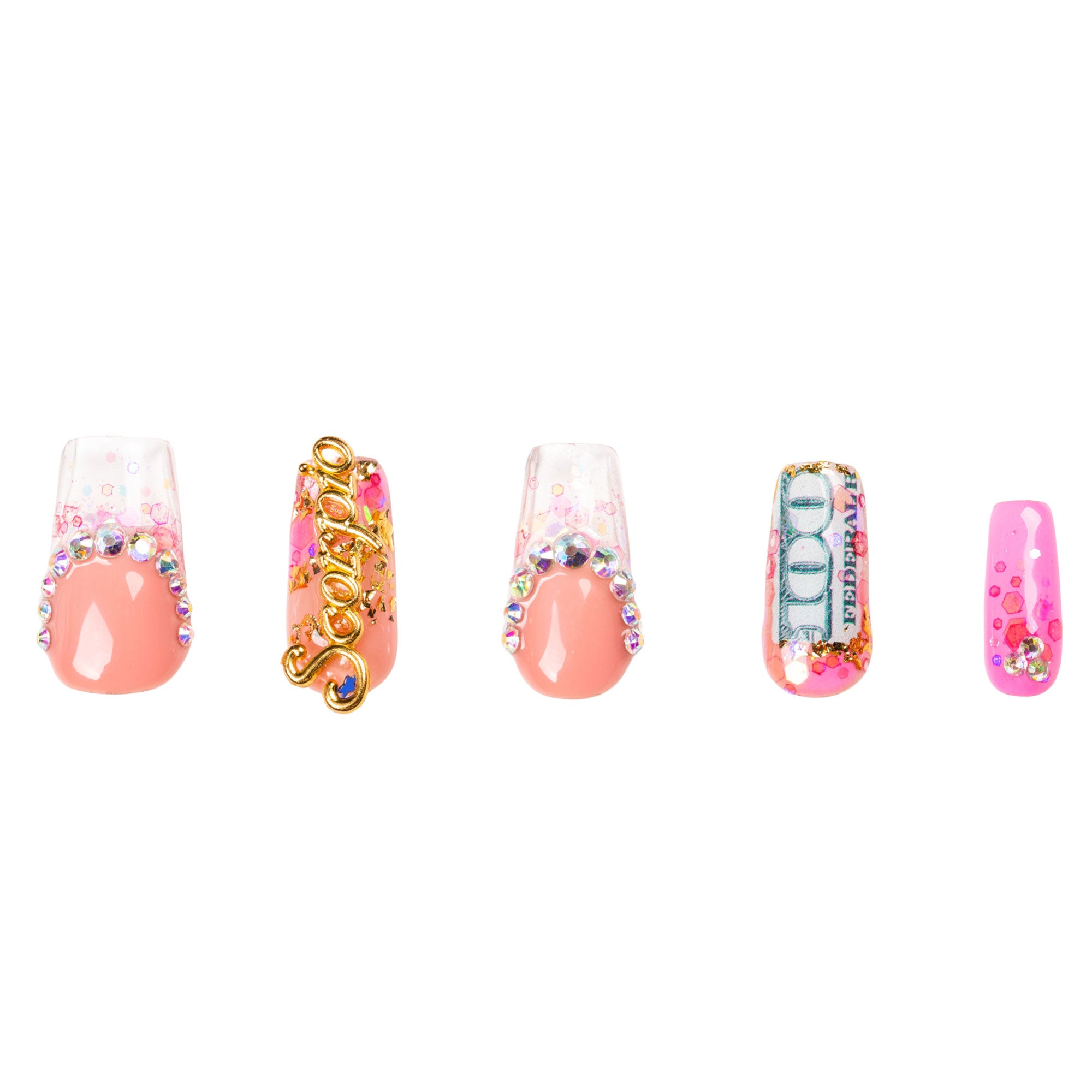Birthday Queen Handmade Nails H509