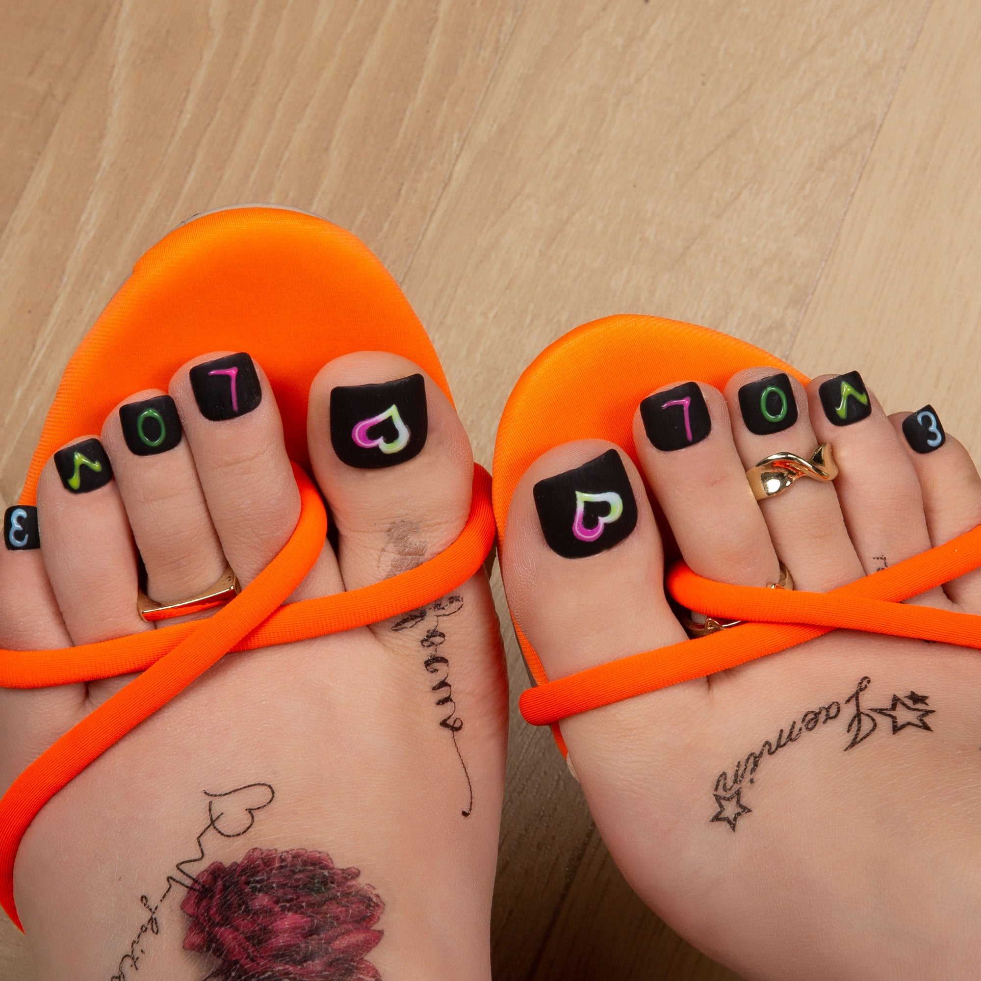 Lovful for Love T231 Toe Nails- 20Pcs Free Size