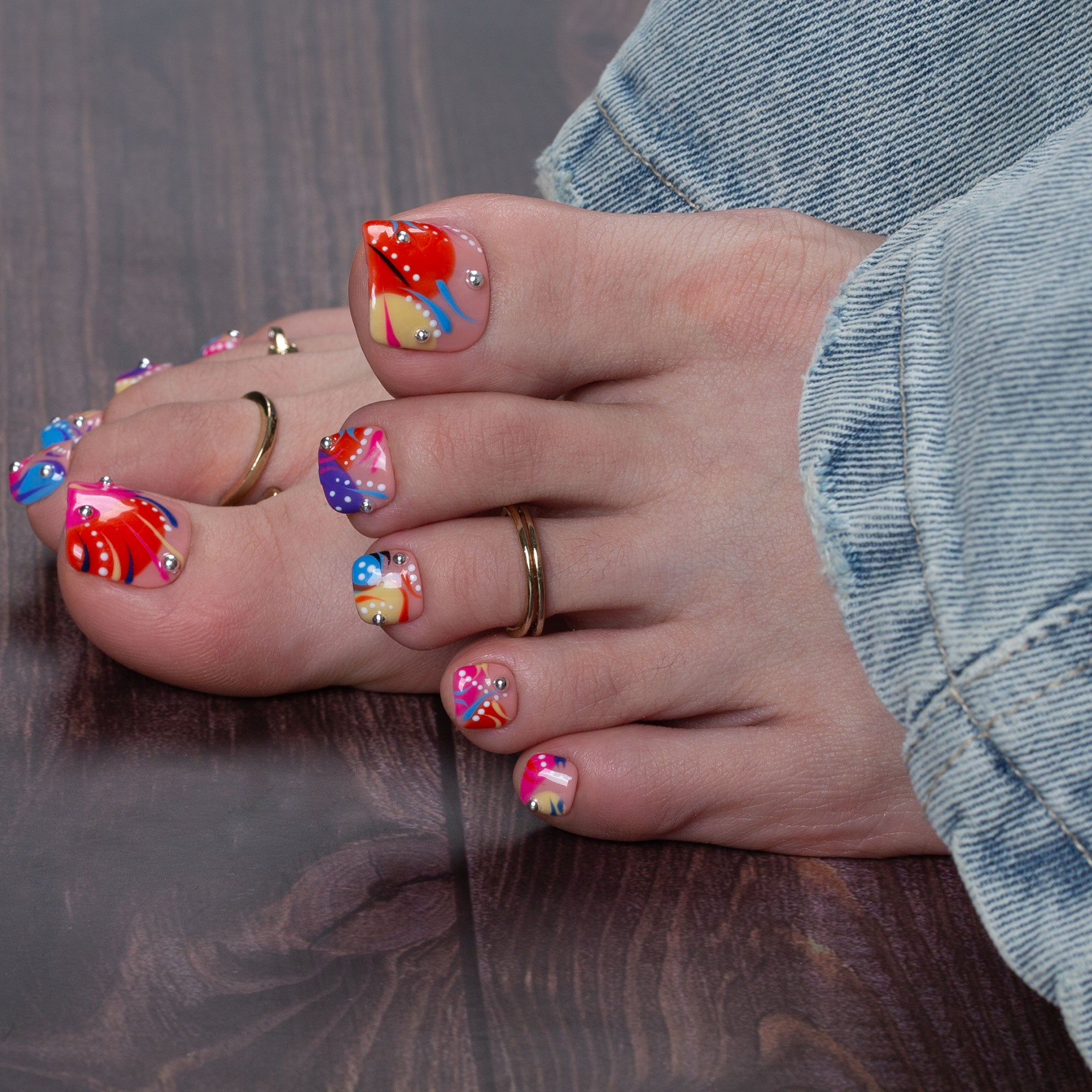 Staycation T475 Toe Nails - 20Pcs Free Size