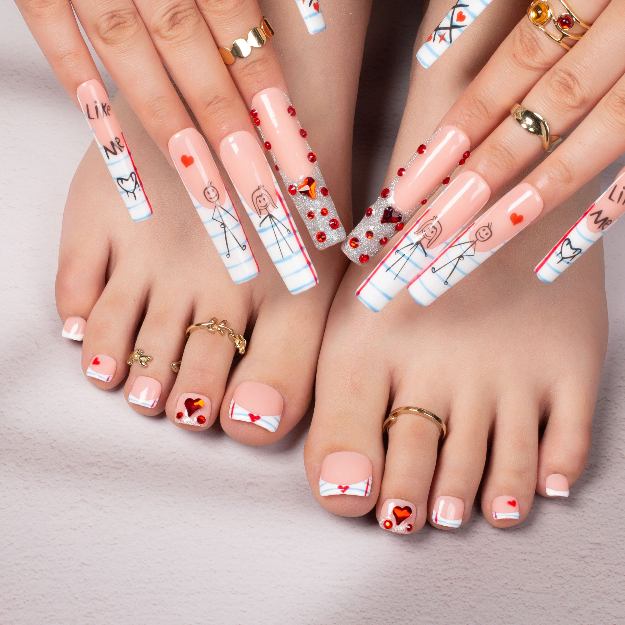 First Love Notebook Combo Set Handmade Nails H233+T233