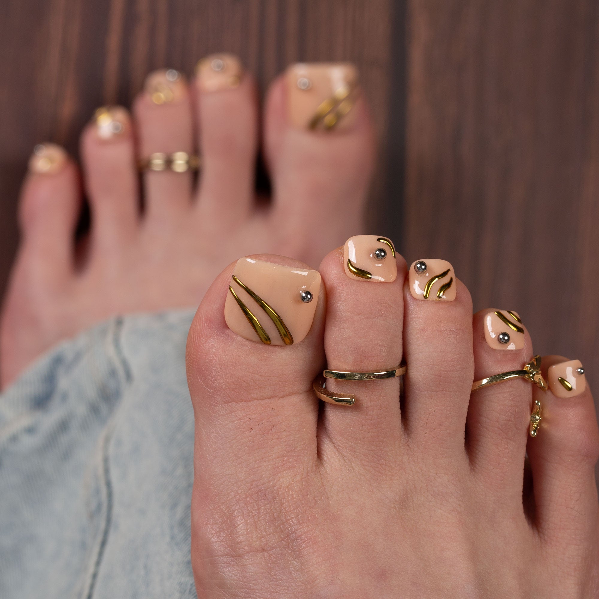 Golden Legend T287 Toe Nails- 20Pcs Free Size
