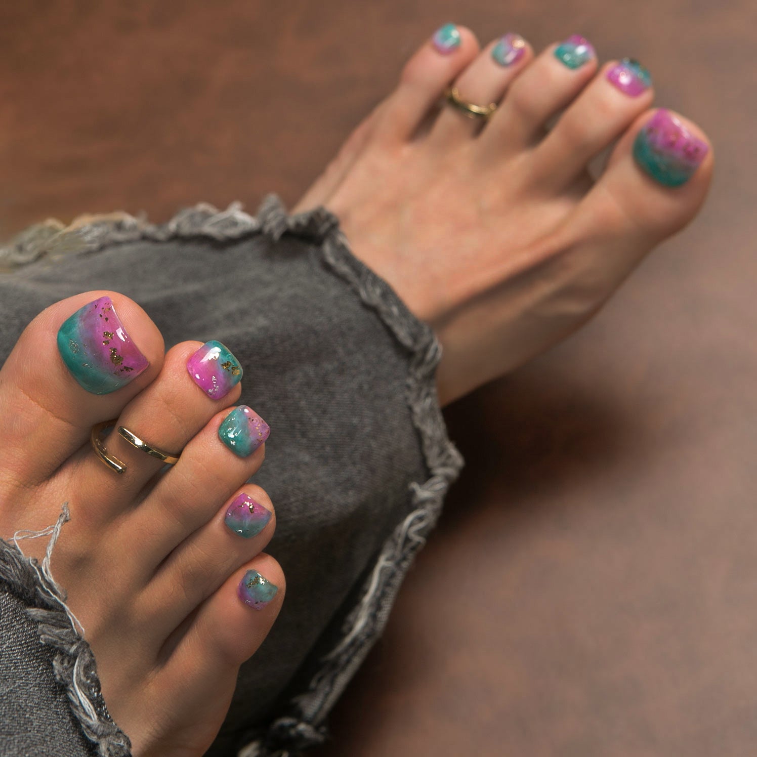 Mystic Amethyst T450 Toe Nails - 20Pcs Free Size