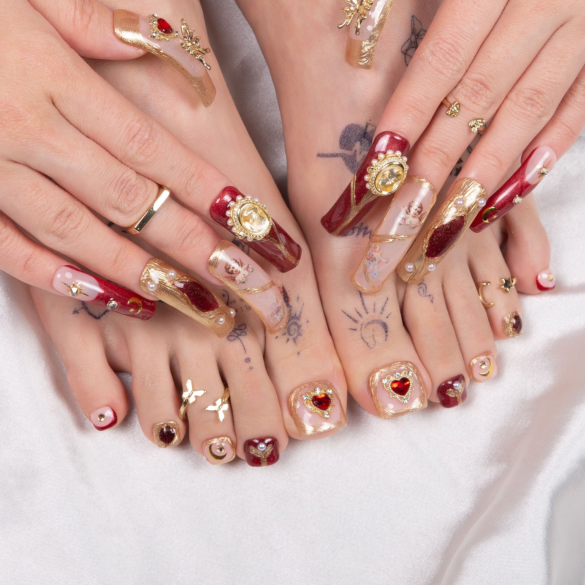 Verona Combo Set Handmade Nails H186+T186