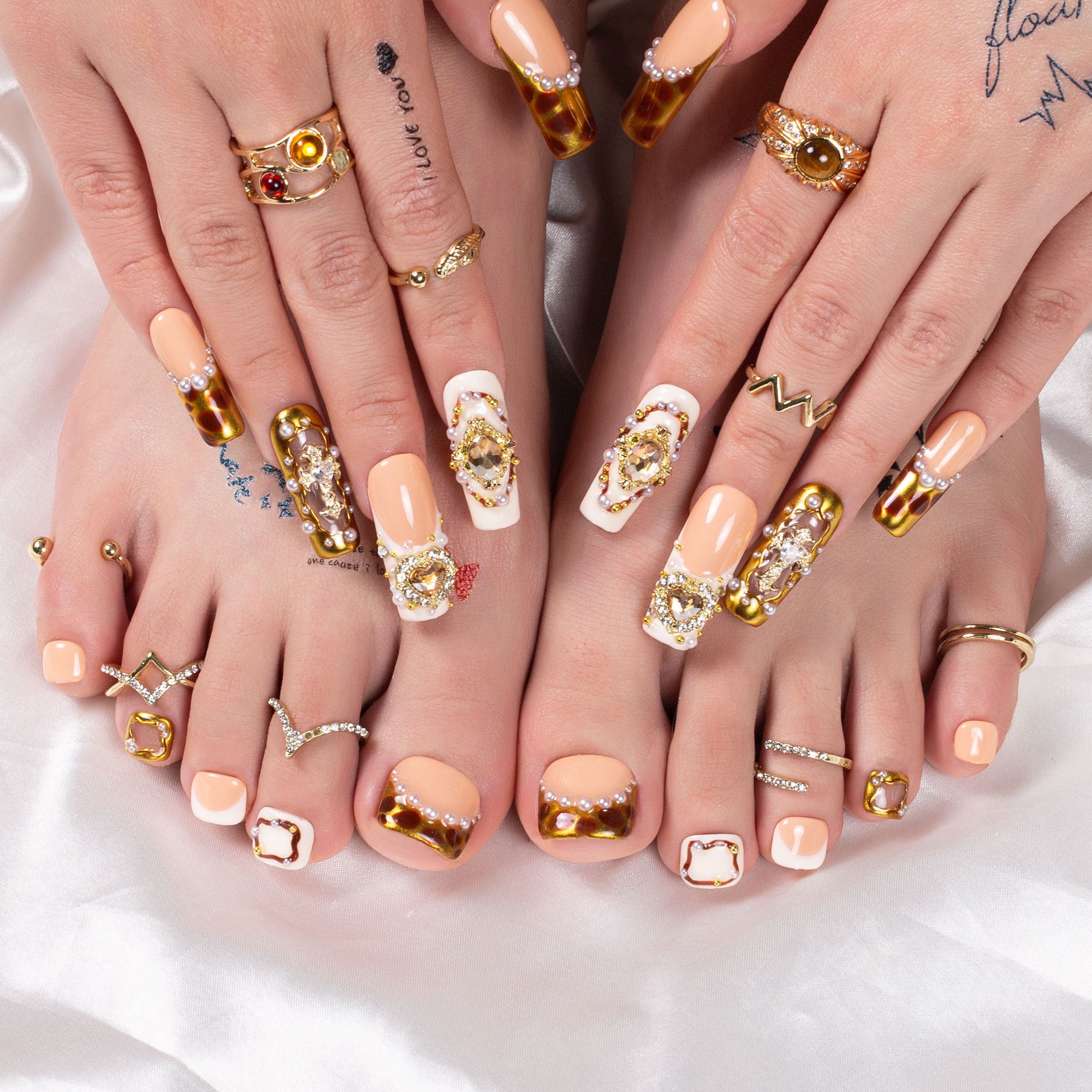Regal Romance Combo Set Handmade Nails H366+T366