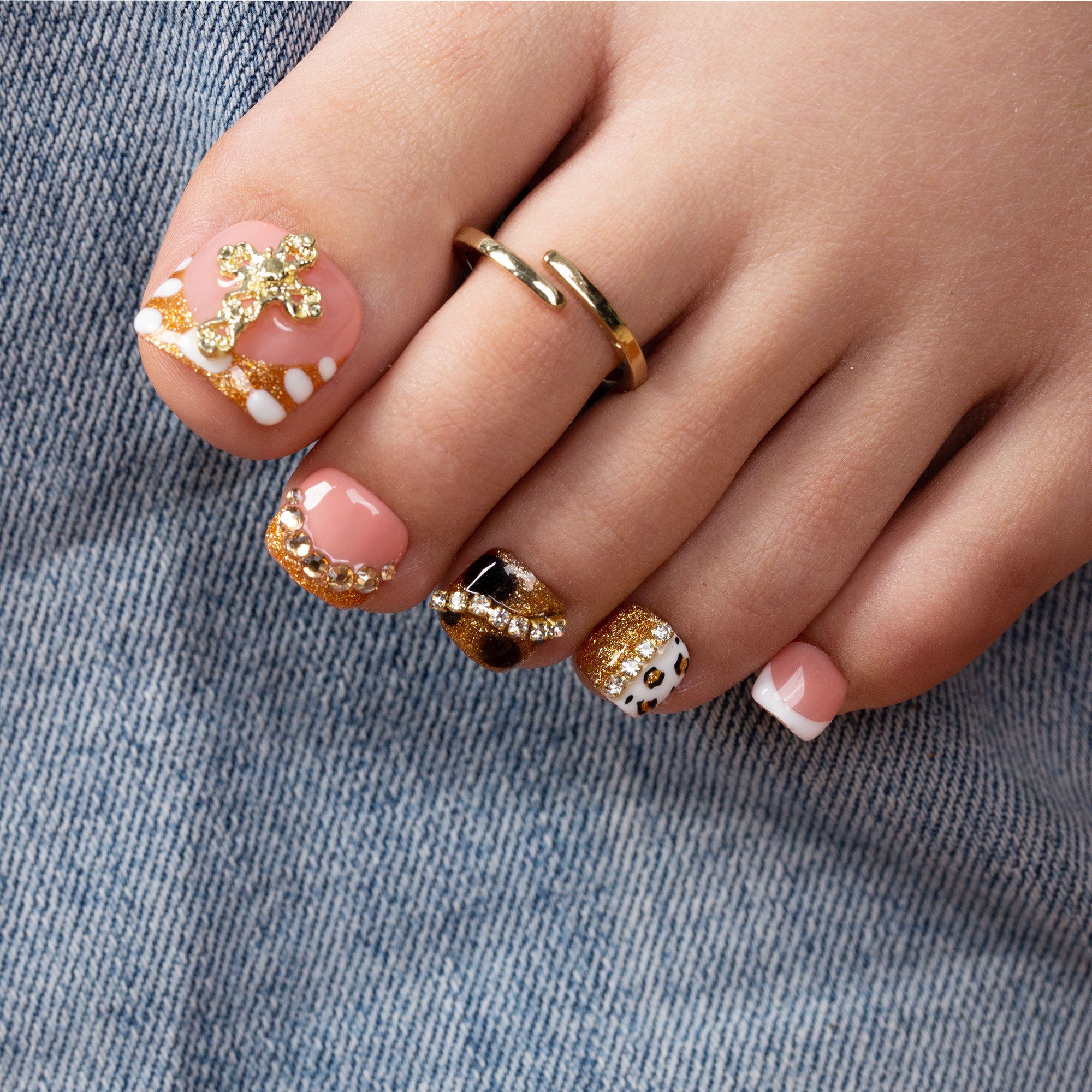 Regal Glitz T259 Toe Nails- 20Pcs Free Size