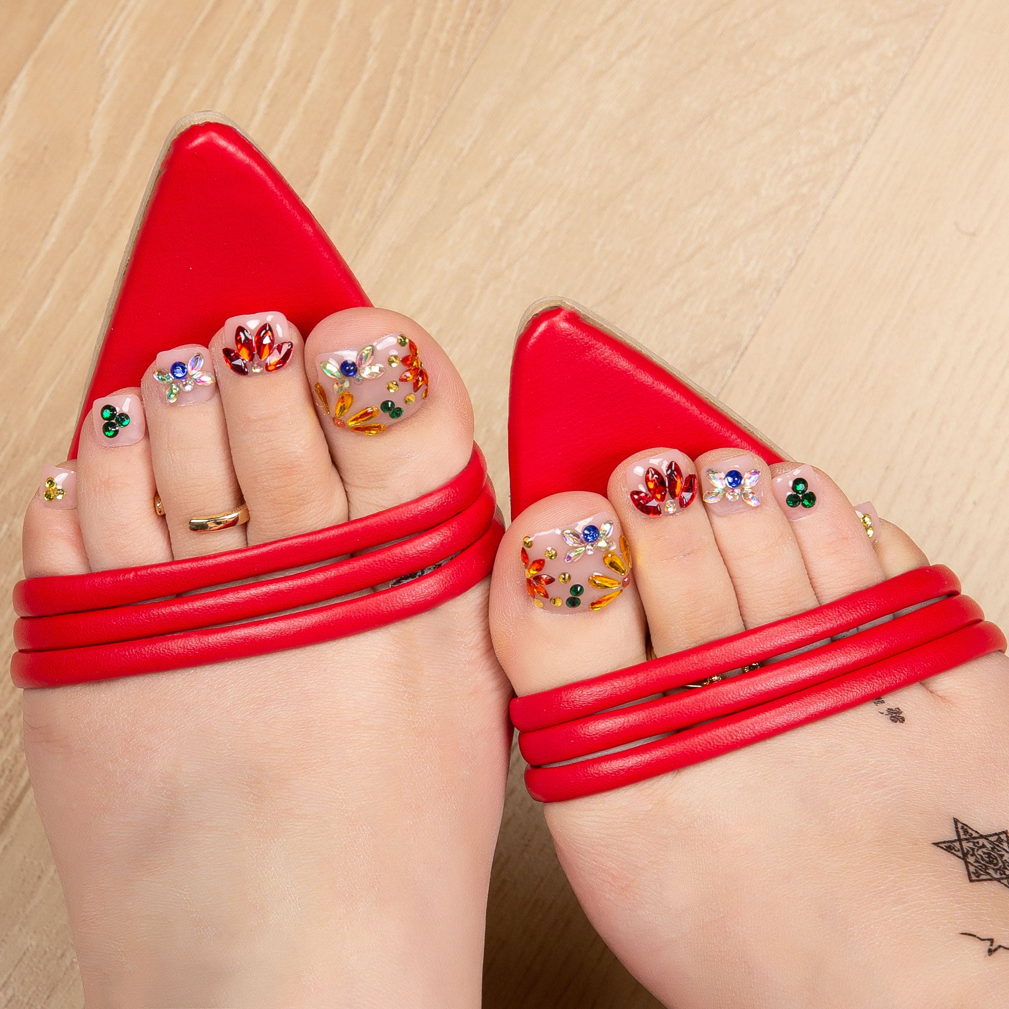 Treasure T155 Toe Nails- 20Pcs Free Size