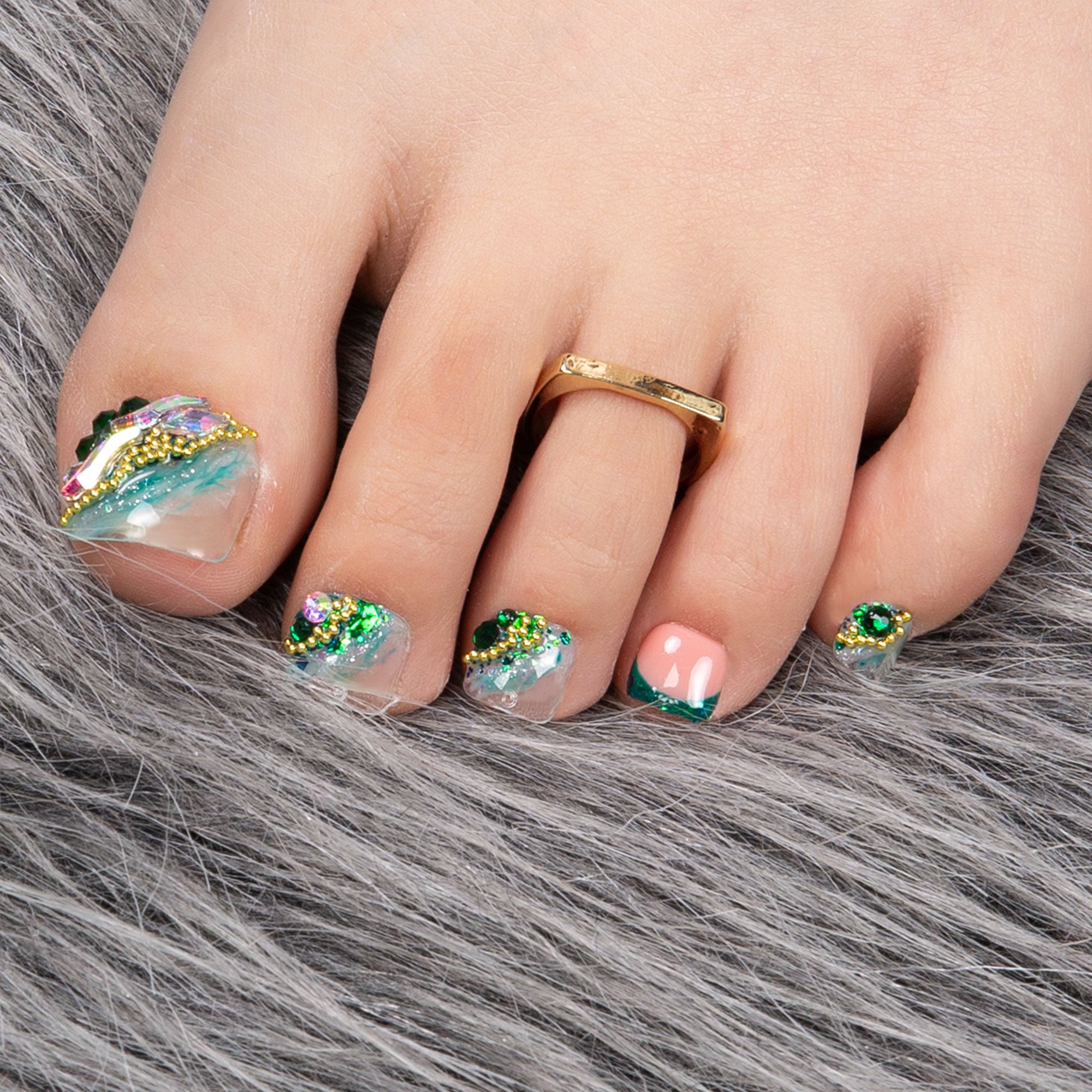 Sagittarius T171 Toe Nails- 20Pcs Free Size