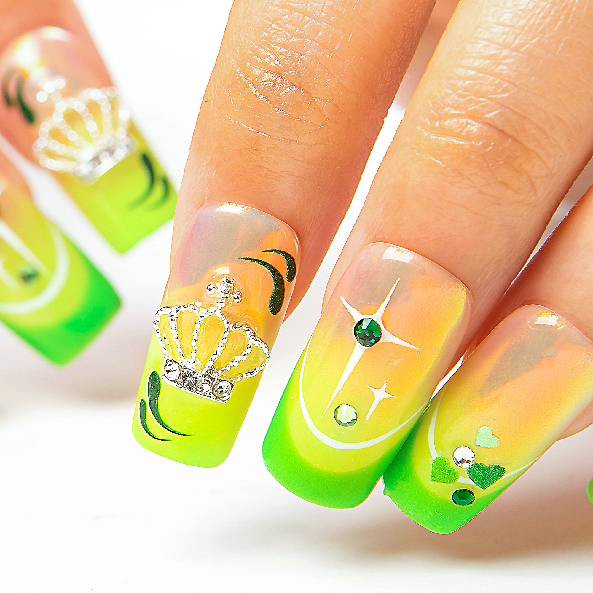 Evangeline’s glow Handmade Nails H456