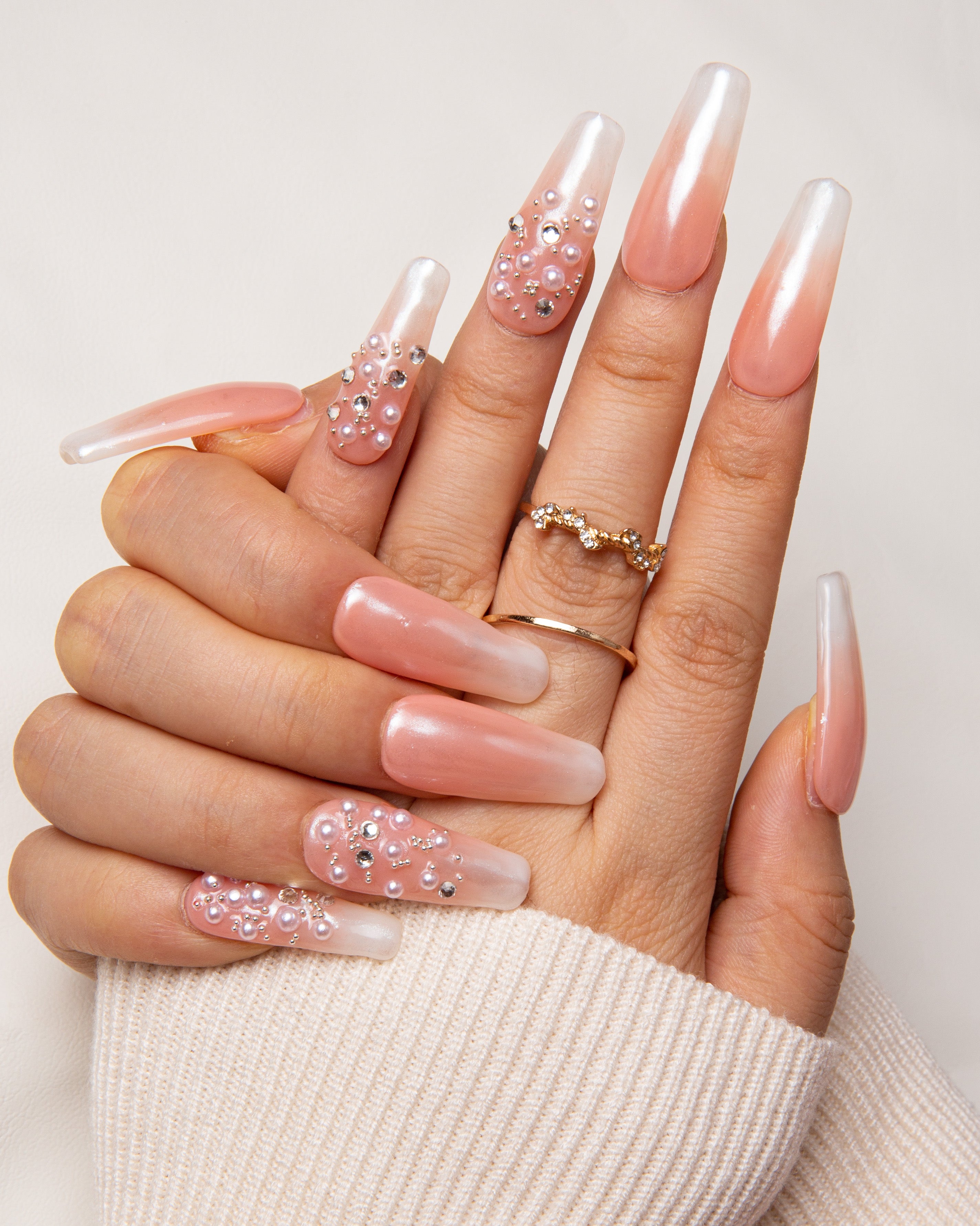 Dream Wedding Handmade Nails 24pcs H76