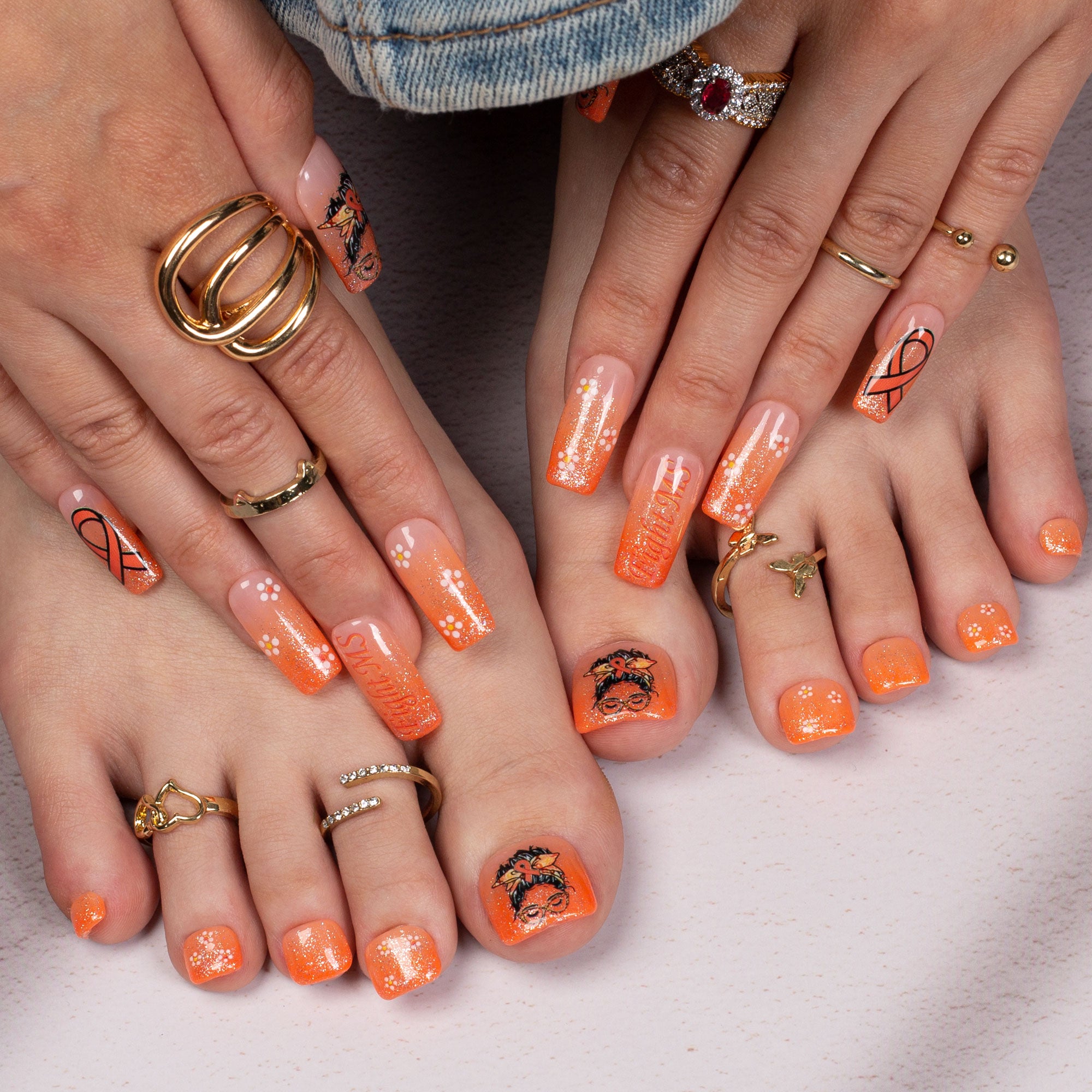Pure Love Combo Set Handmade Nails H489+T489