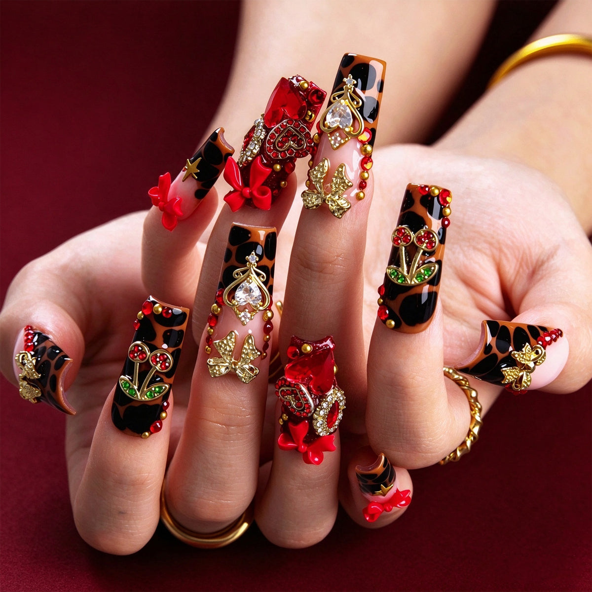 Scarlet Darling Handmade Nails H971