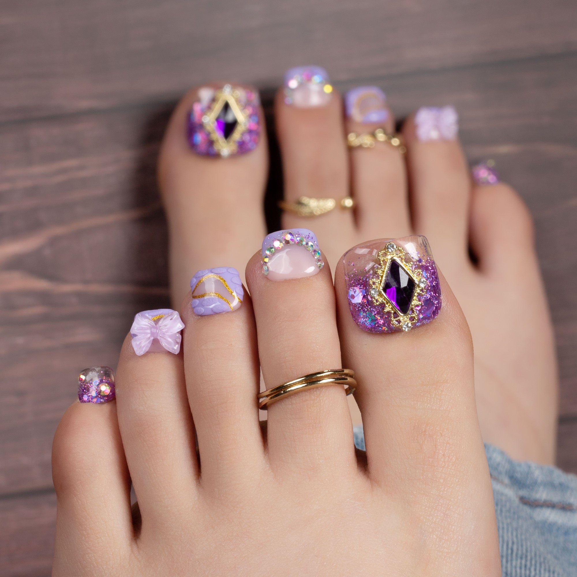 Aquarius T89 Toe Nails- 20Pcs Free Size