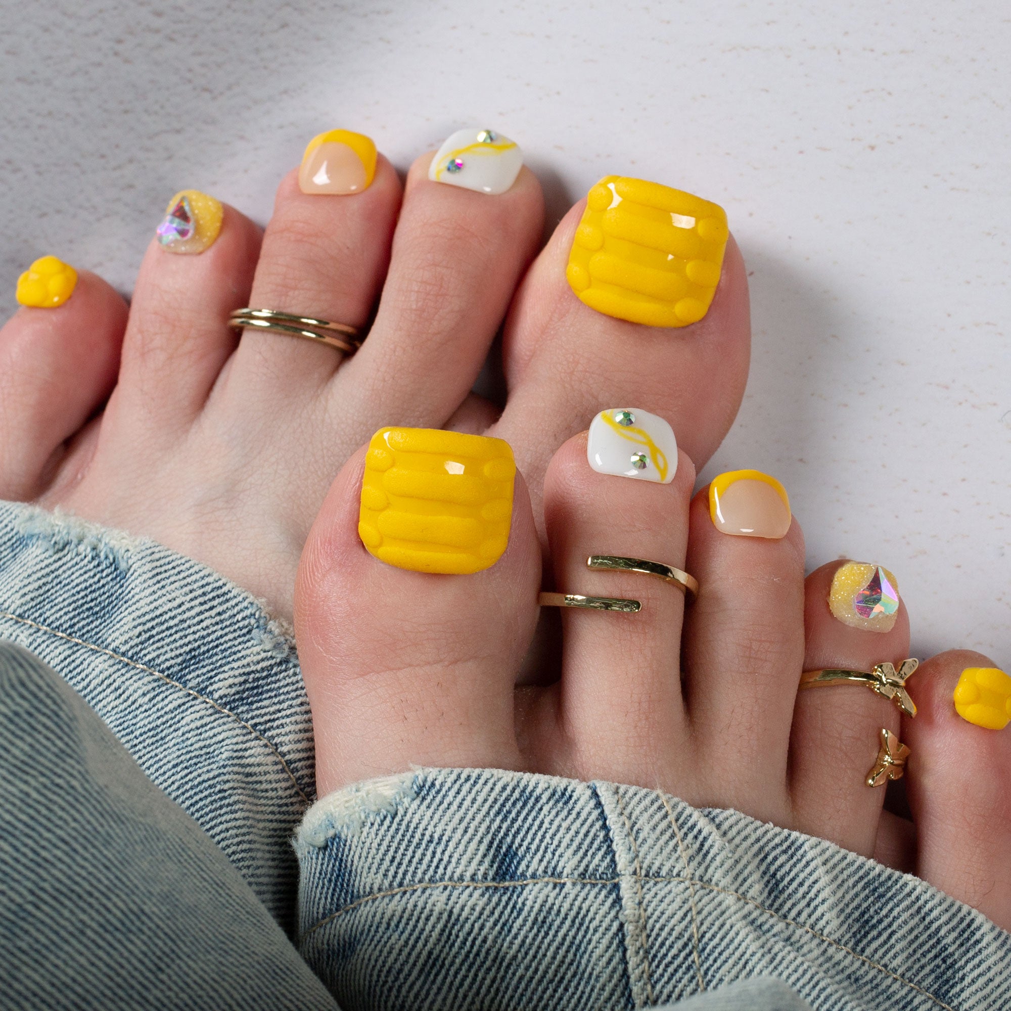 Yummy T131 Toe Nails- 20Pcs Free Size