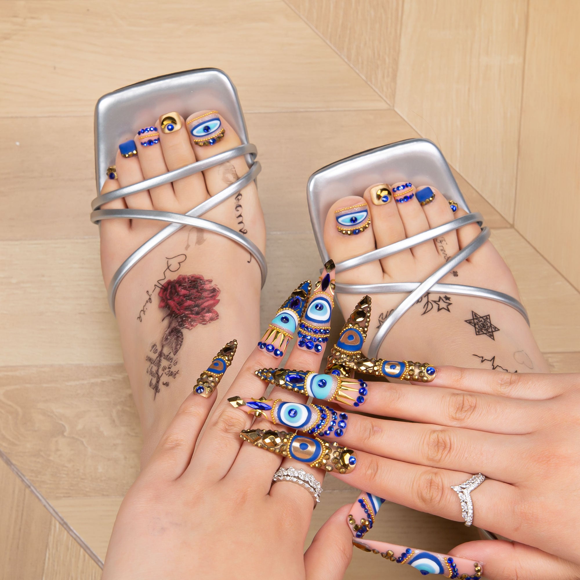 Spiritual Beacon Combo Set Handmade Nails H234+T234