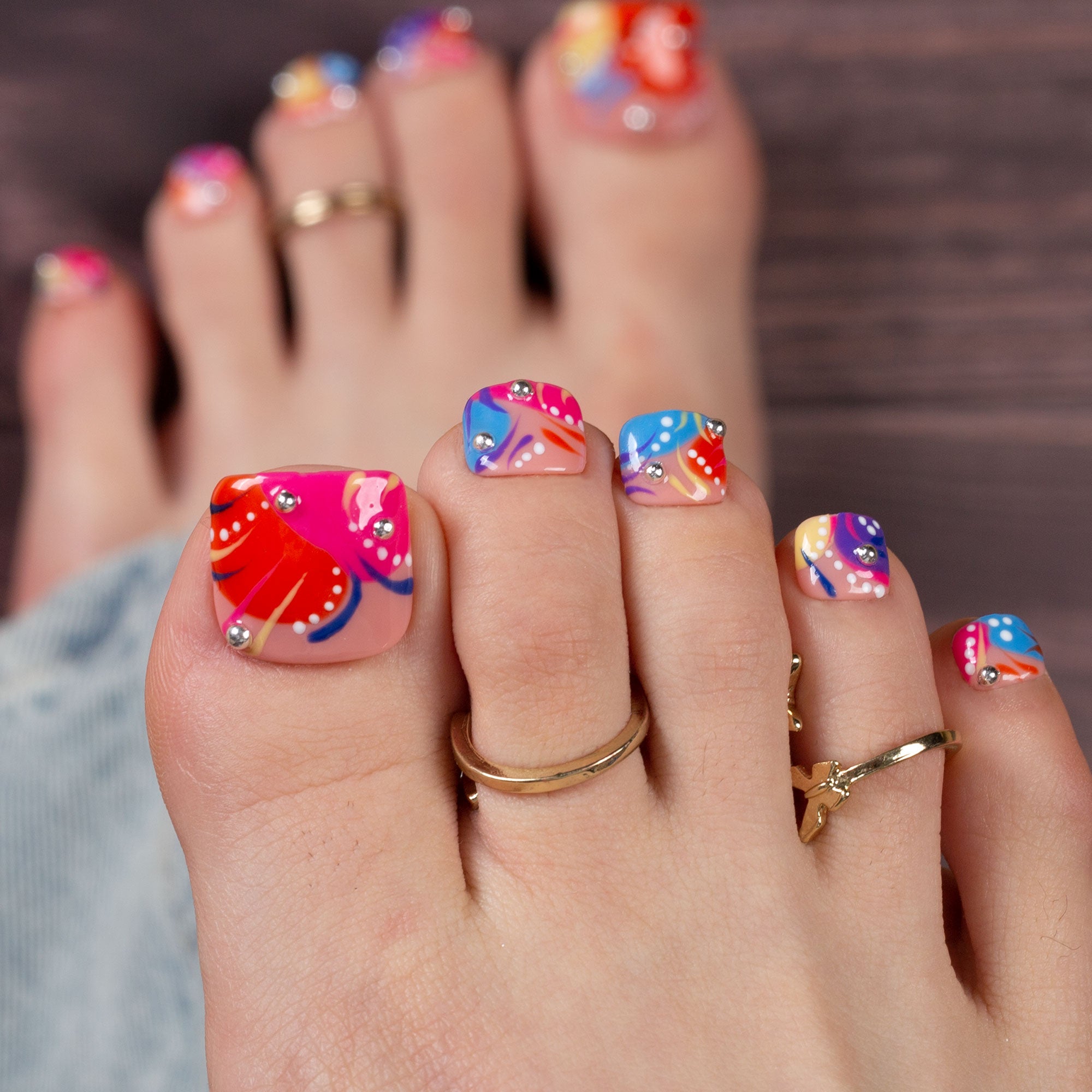 Staycation T475 Toe Nails - 20Pcs Free Size