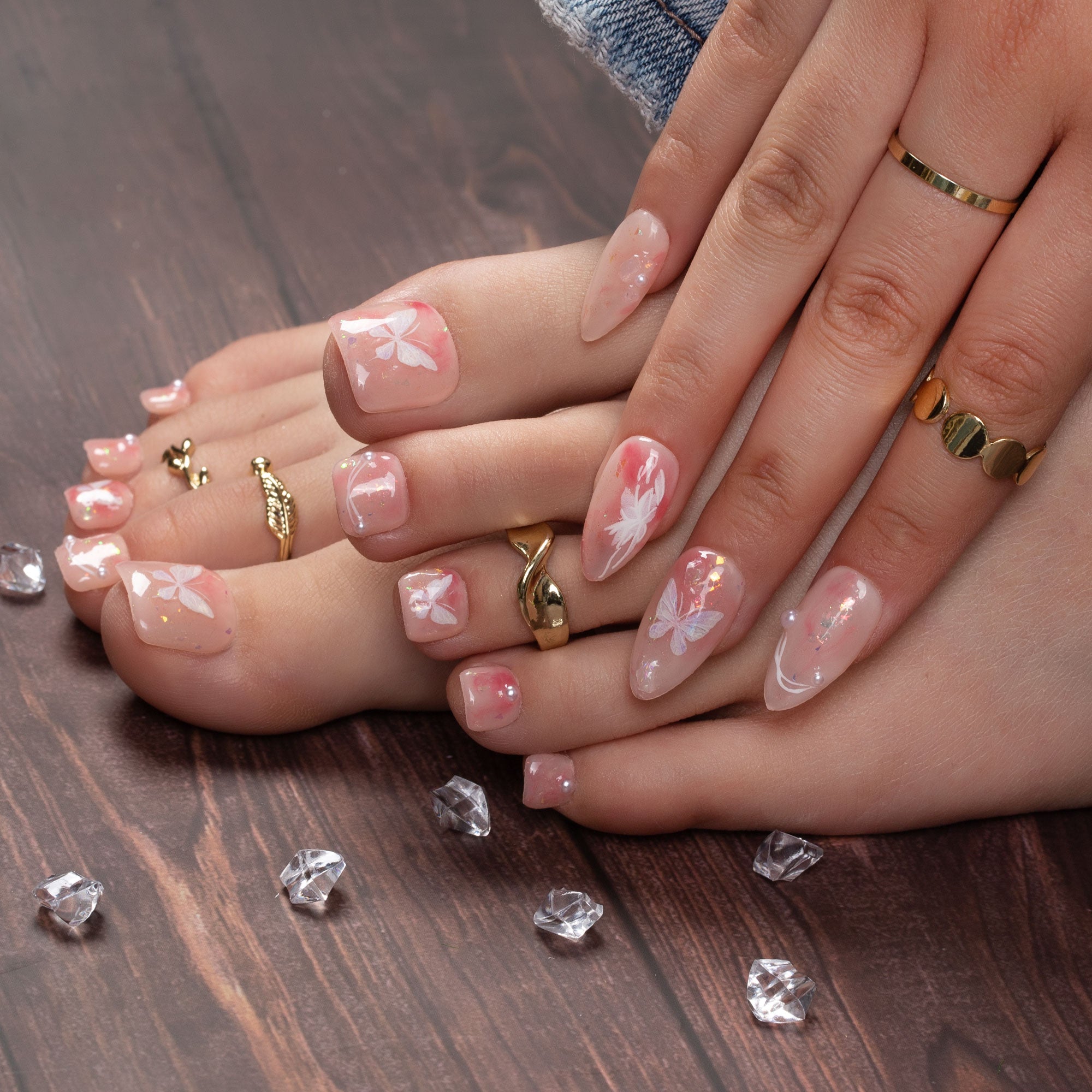 Love is in the Air Combo Set Handmade Nails H296+T296