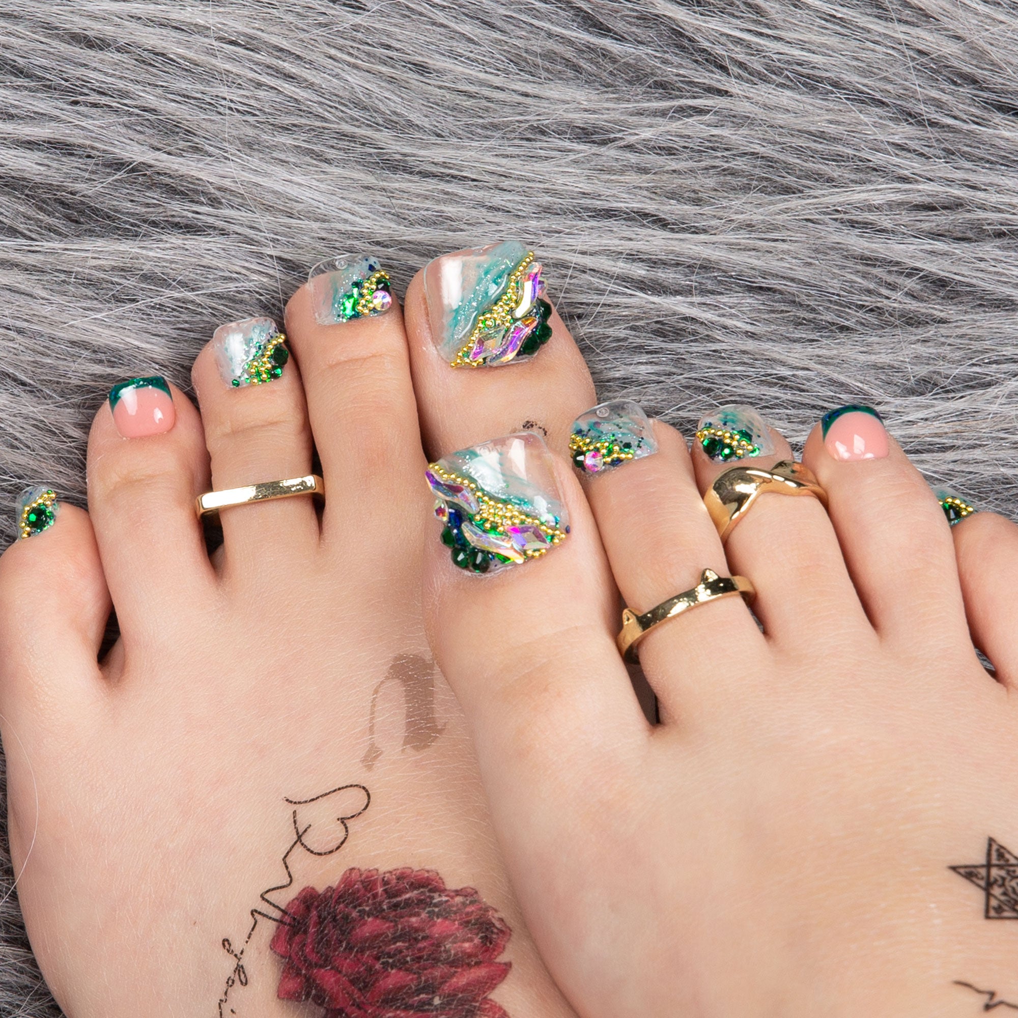 Sagittarius T171 Toe Nails- 20Pcs Free Size