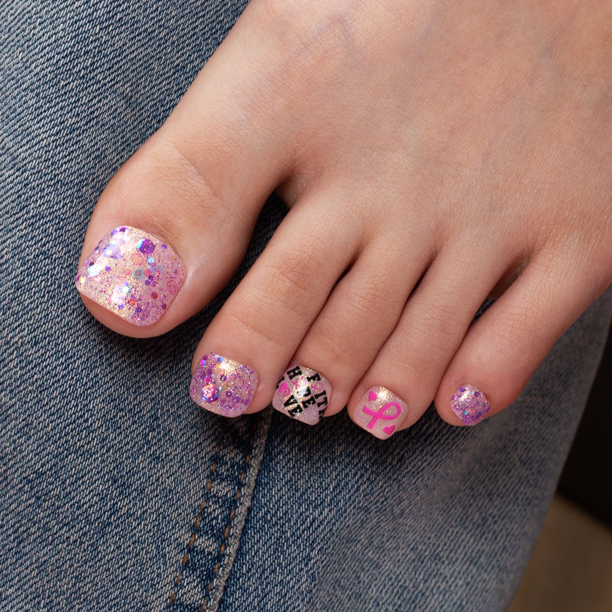 Full of Hope T484 Toe Nails - 20Pcs Free Size