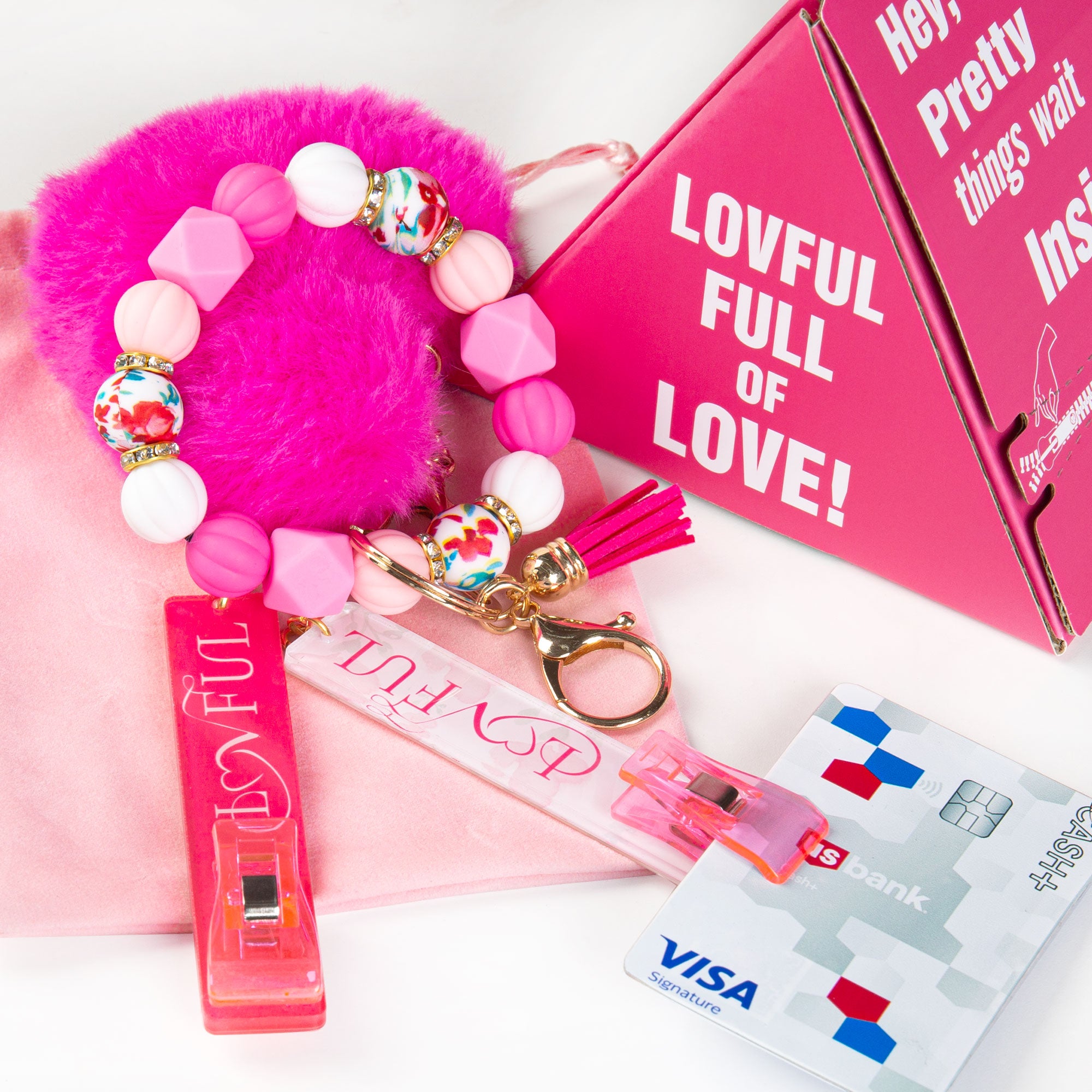 Card Puller Keychain for Long Nails
