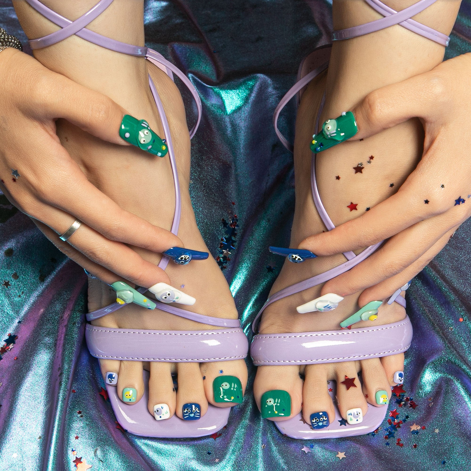 Blingo Combo Set Handmade Nails H289+T289