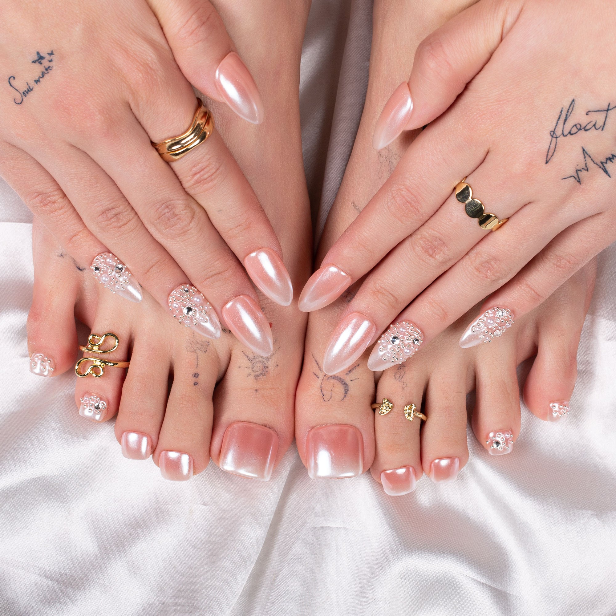 Dream Wedding Combo Set Handmade Nails H76+T76