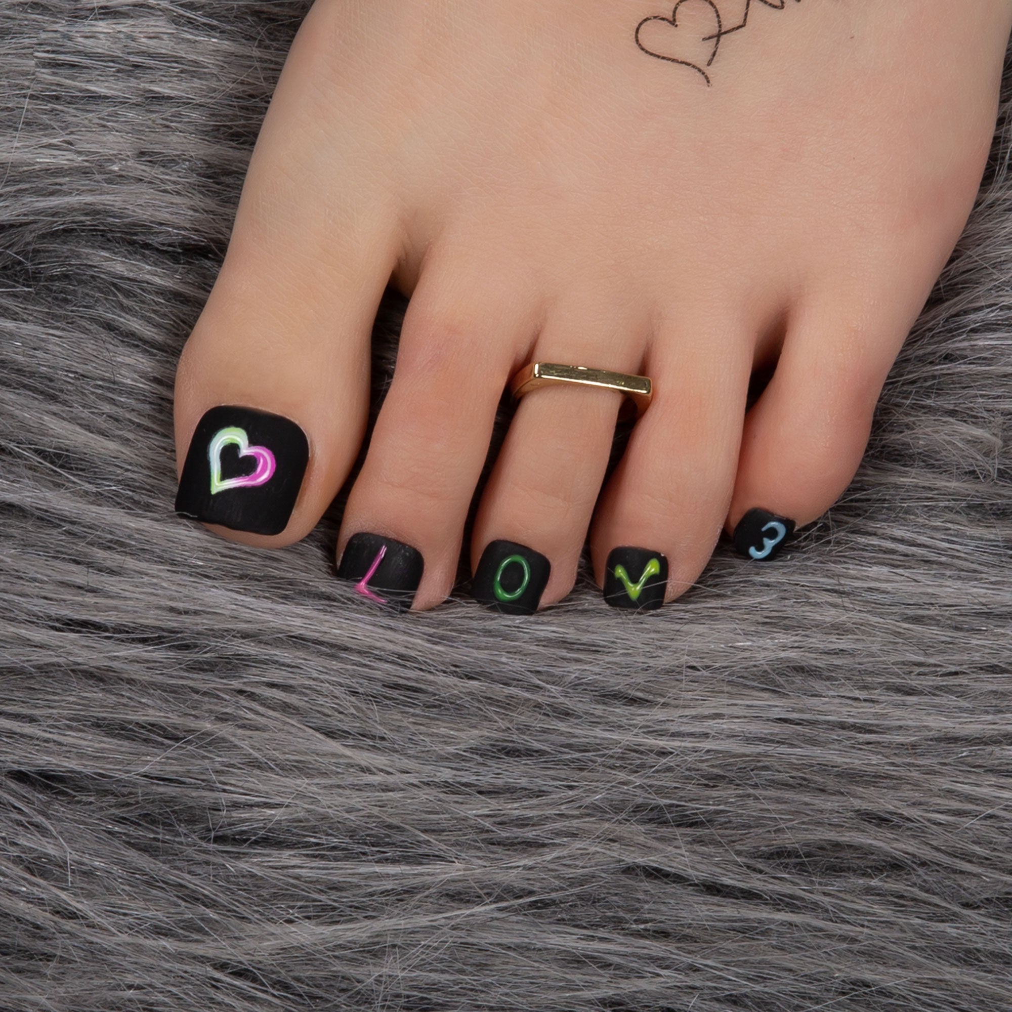 Lovful for Love T231 Toe Nails- 20Pcs Free Size
