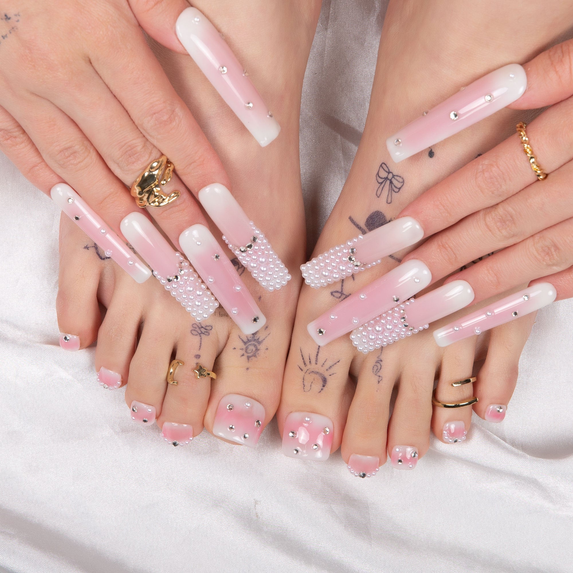 Sakura Spring Combo Set Handmade Nails H54+T54