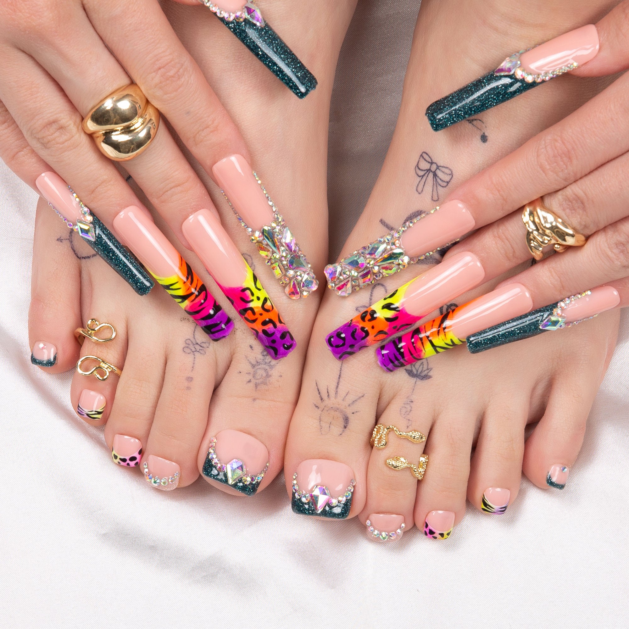 Coastal Mirage Combo Set Handmade Nails H226+T226