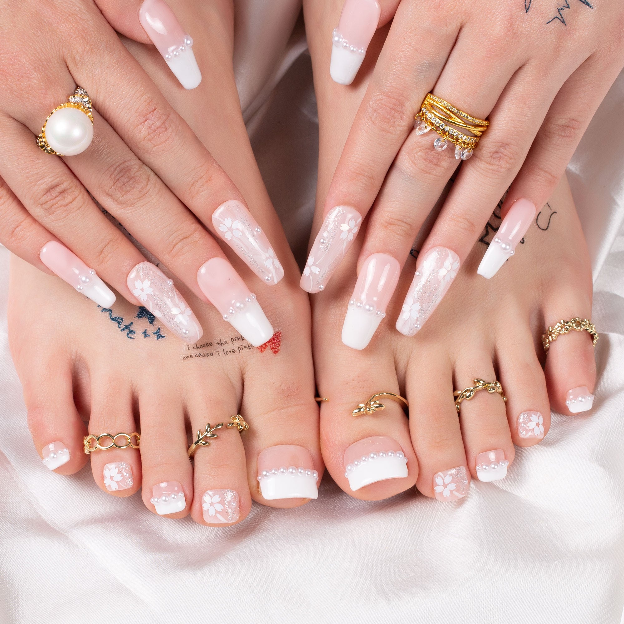 Soft Memory Combo Set Handmade Nails H276+T276