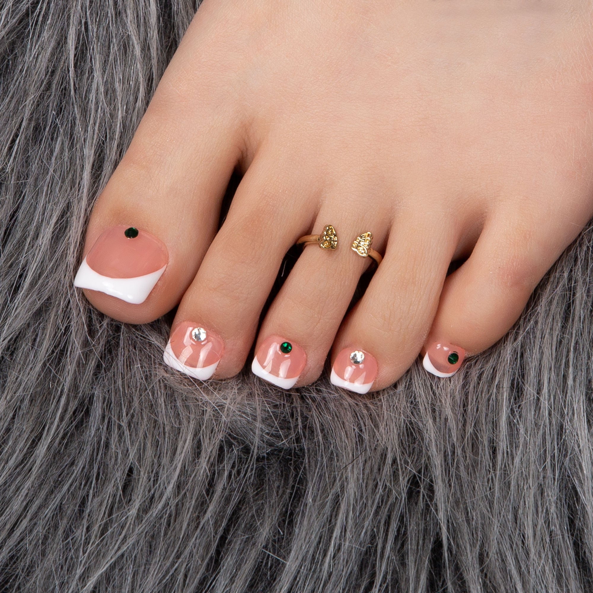 Crystals Magic T43 Toe Nails- 20Pcs Free Size