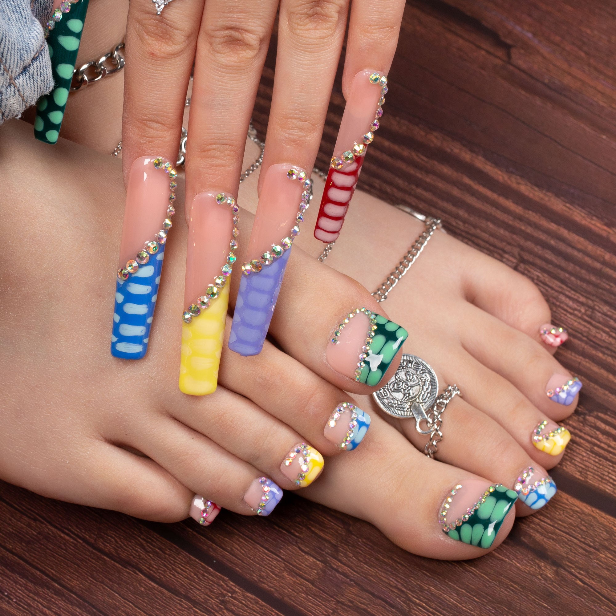 Summe Fest Combo Set Handmade Nails H208+T208