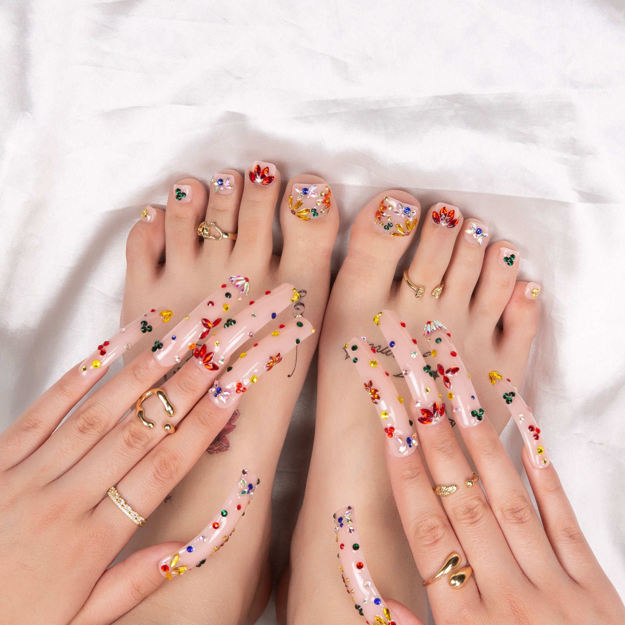 Treasure Combo Set Handmade Nails H155+T155