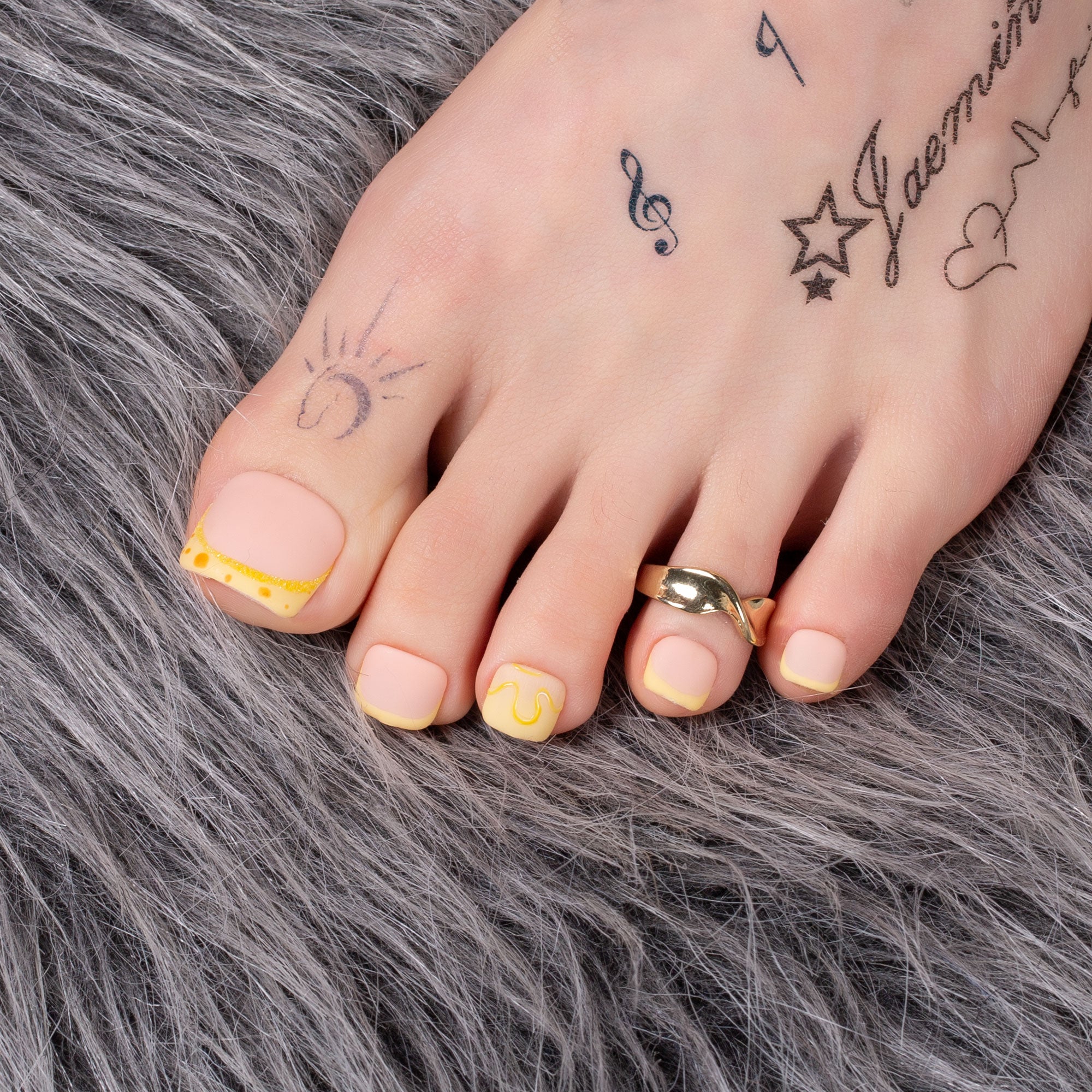 Bikini Bottom T363 Toe Nails- 20Pcs Free Size