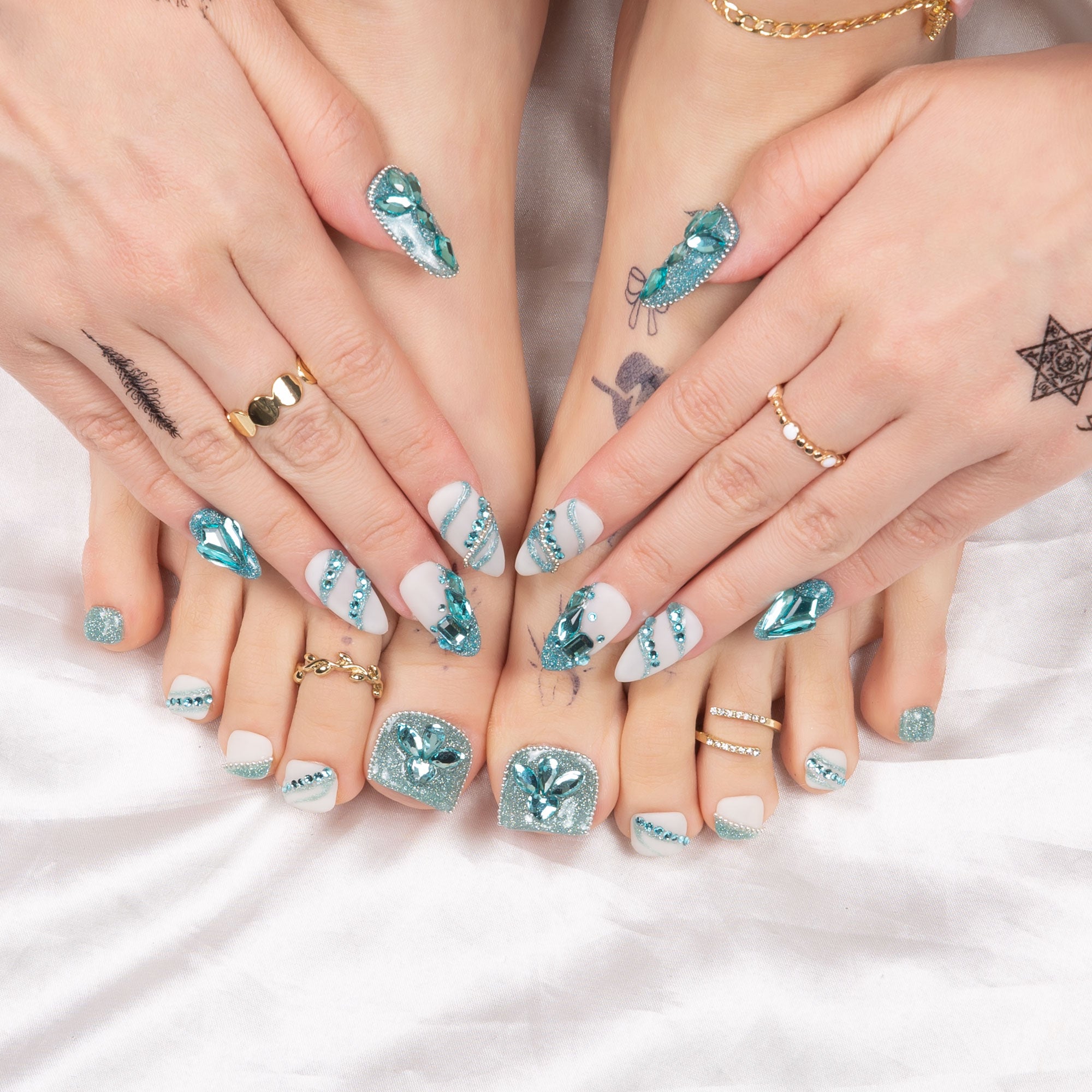 Breakfast at Lovful Combo Set Handmade Nails H41+T41
