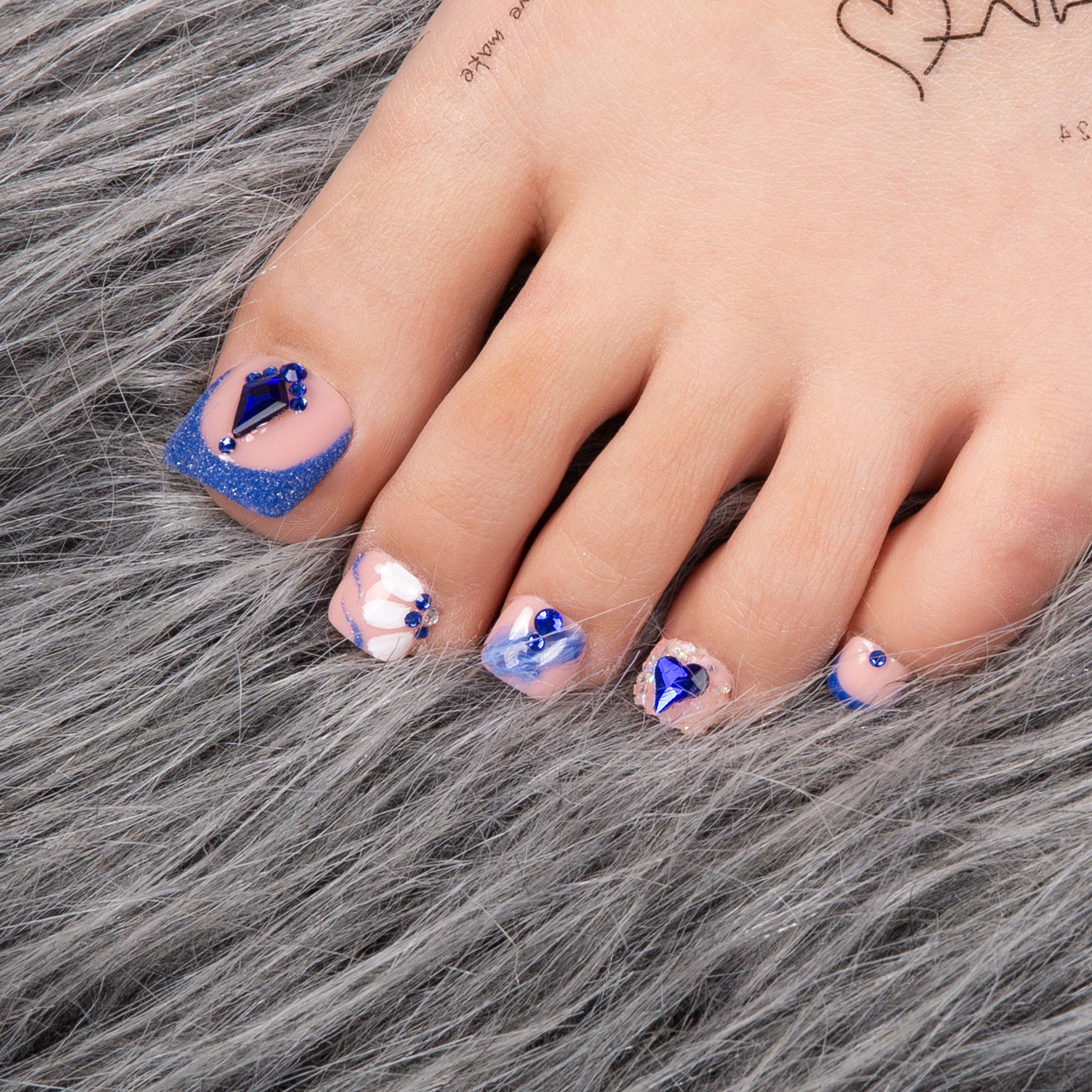 Glimmer Fuse T106 Toe Nails- 20Pcs Free Size
