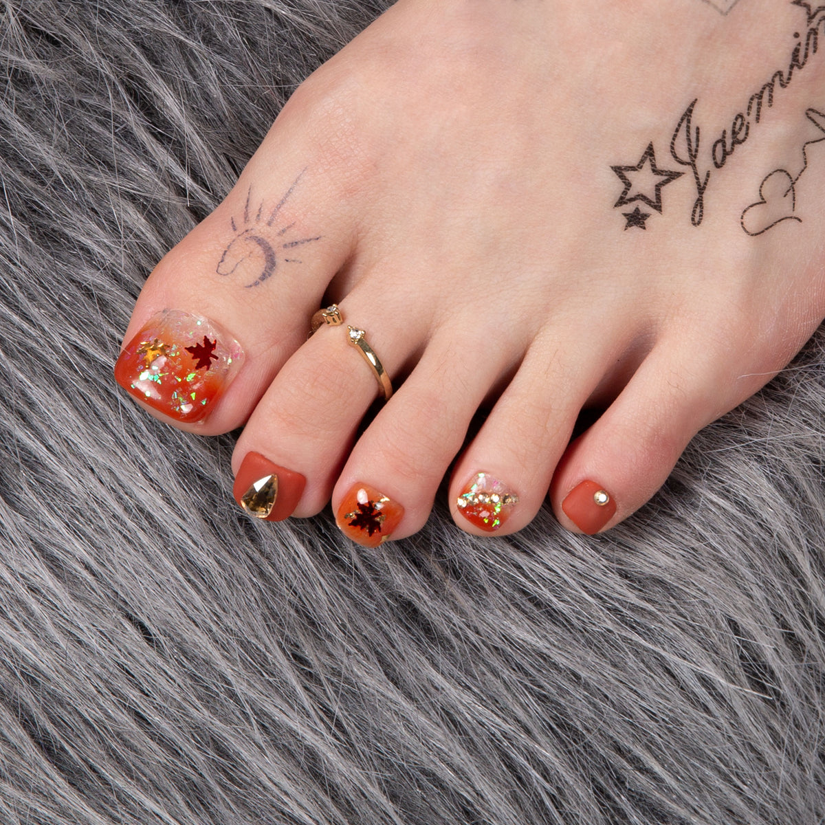 Fall T77 Toe Nails- 20Pcs Free Size