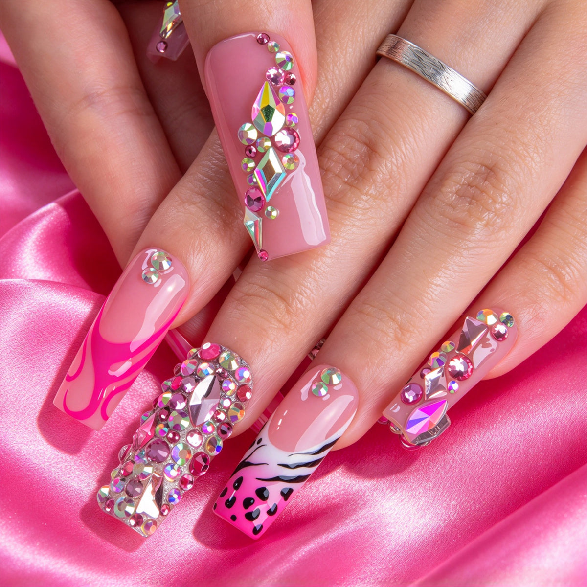 Pink Obsession Handmade Nails H949