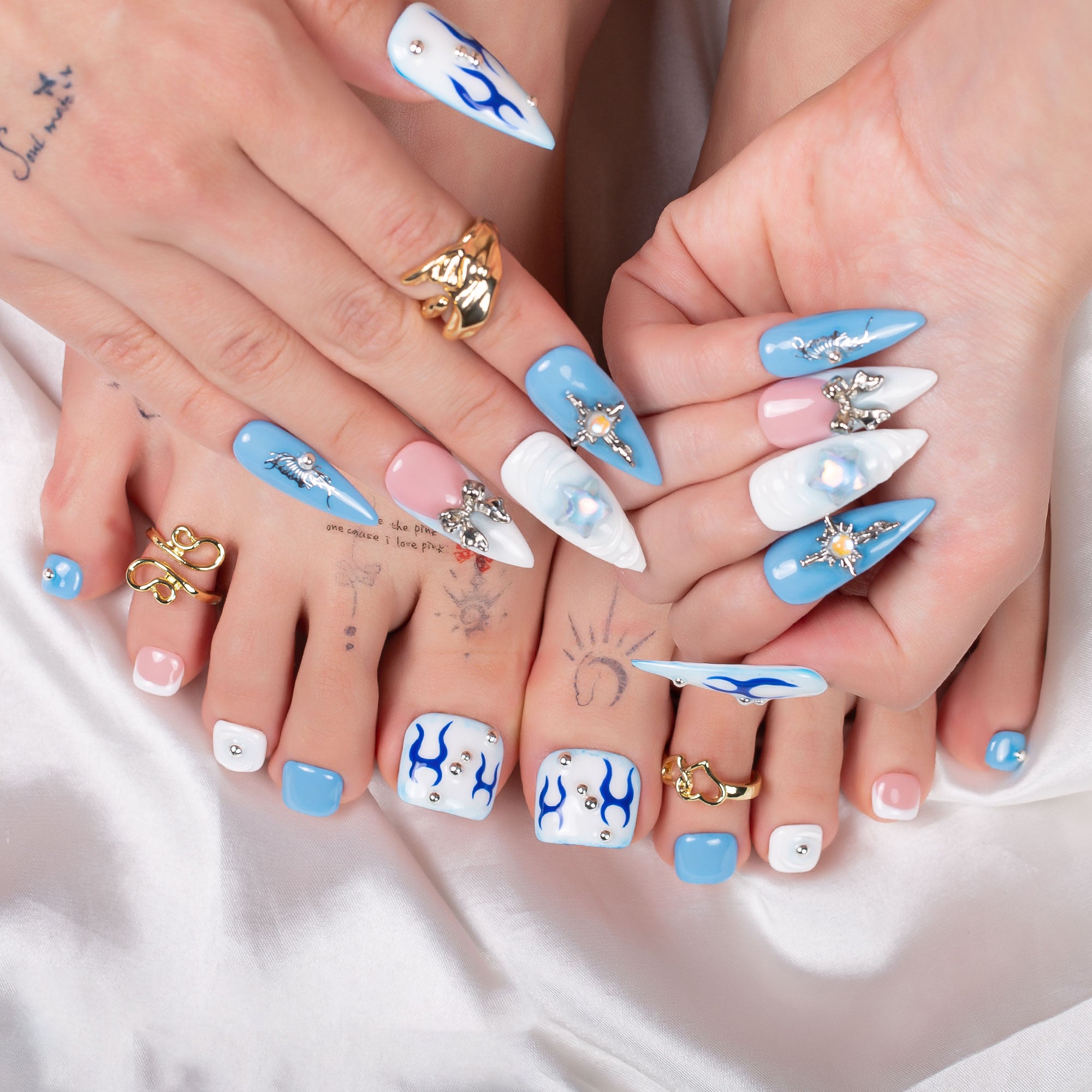 Frozen Combo Set Handmade Nails H319+T319