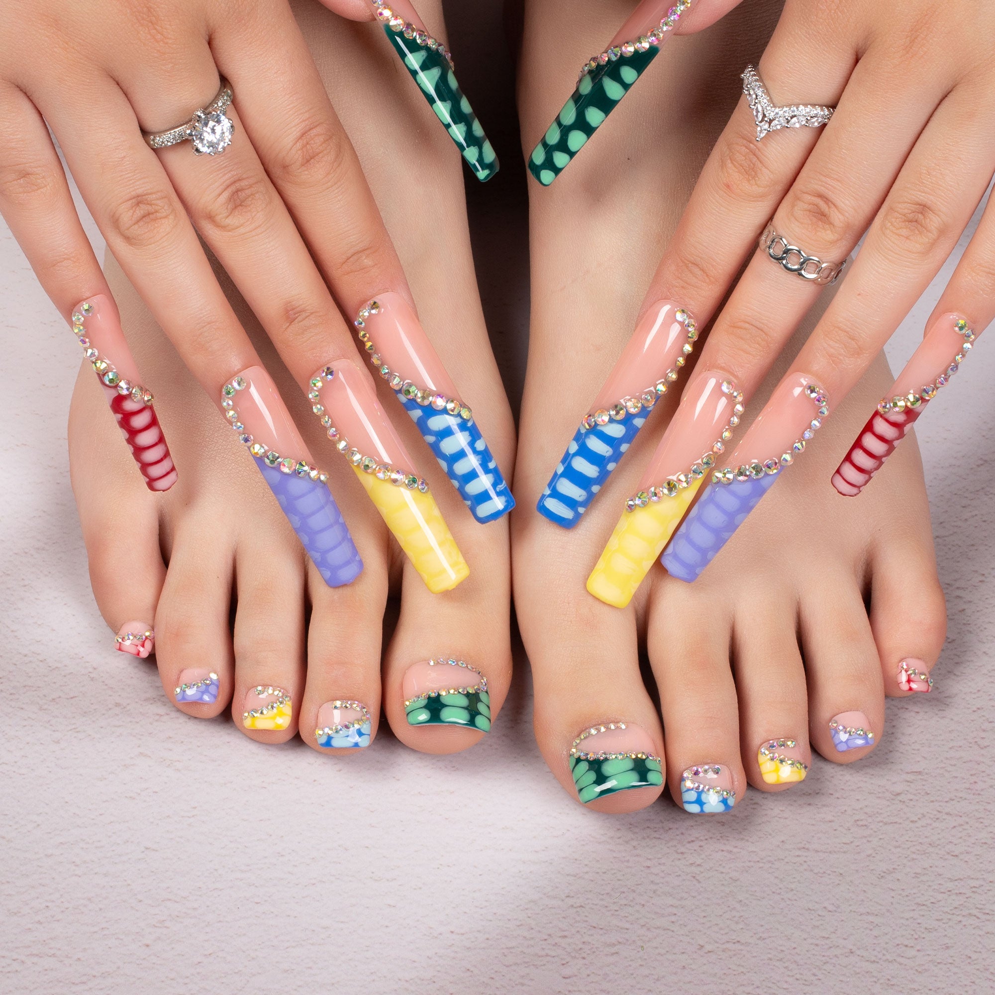Summe Fest Combo Set Handmade Nails H208+T208