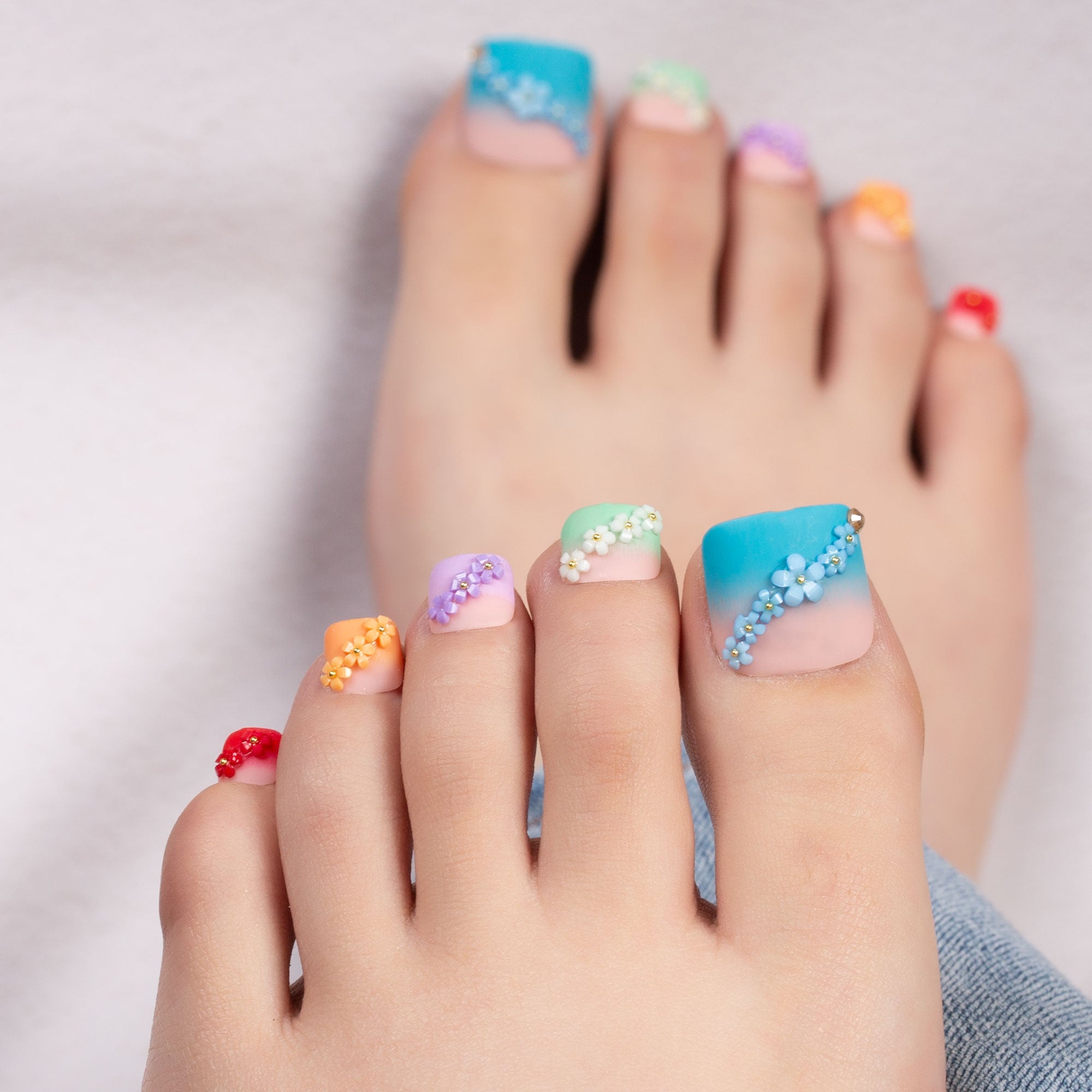 Joyful Spirit T214 Toe Nails- 20Pcs Free Size