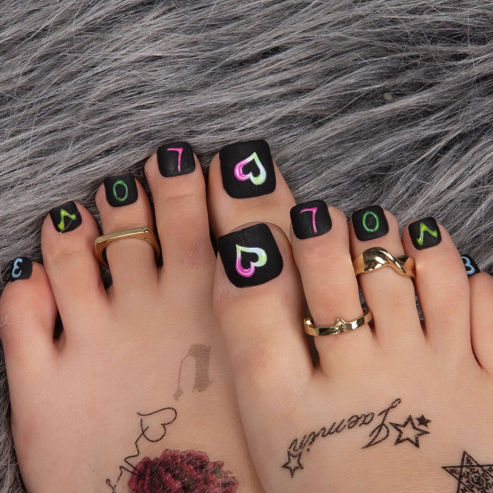 Lovful for Love T231 Toe Nails- 20Pcs Free Size