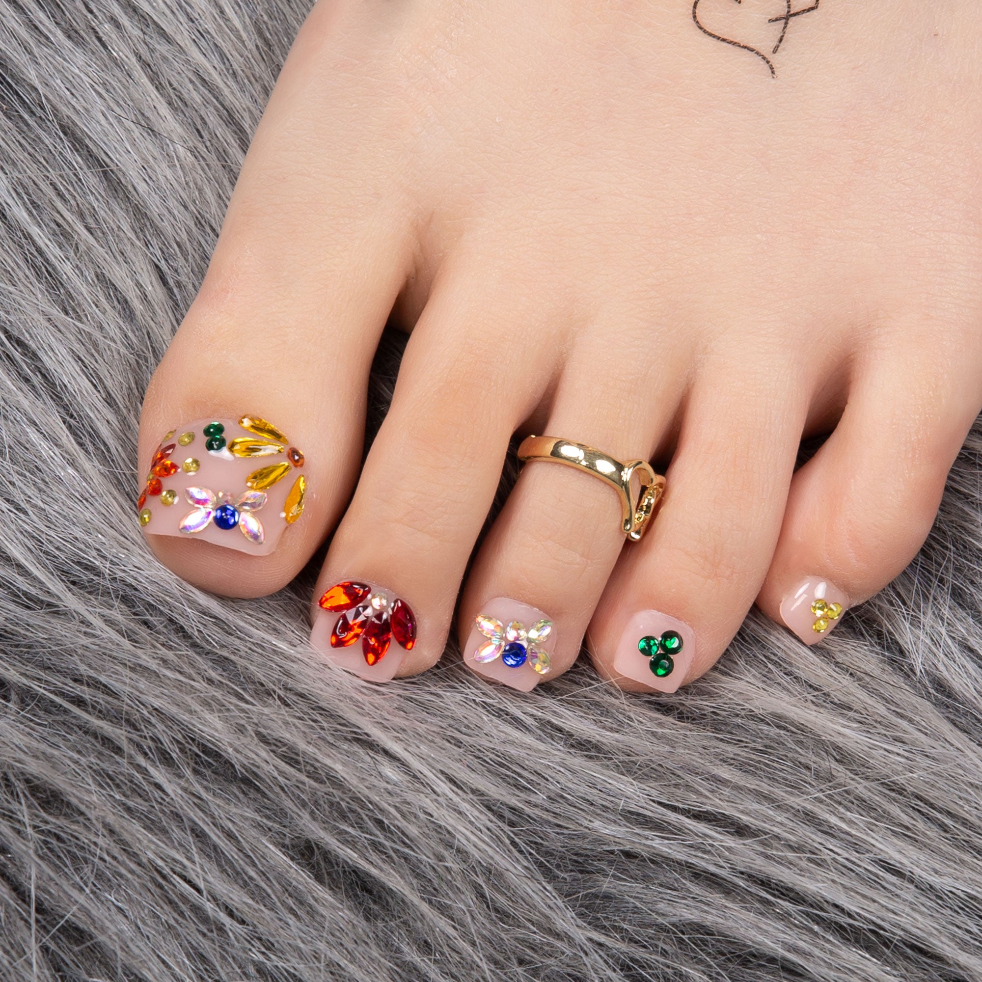Treasure T155 Toe Nails- 20Pcs Free Size