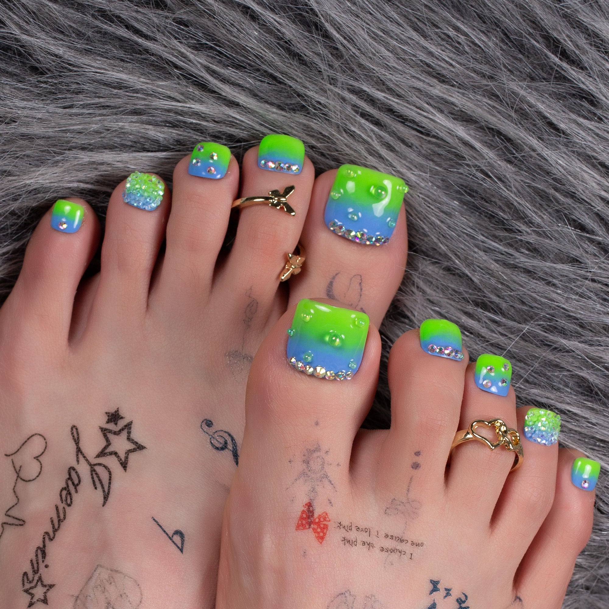 Dreamy Sky Luxury T69 Toe Nails- 20Pcs Free Size