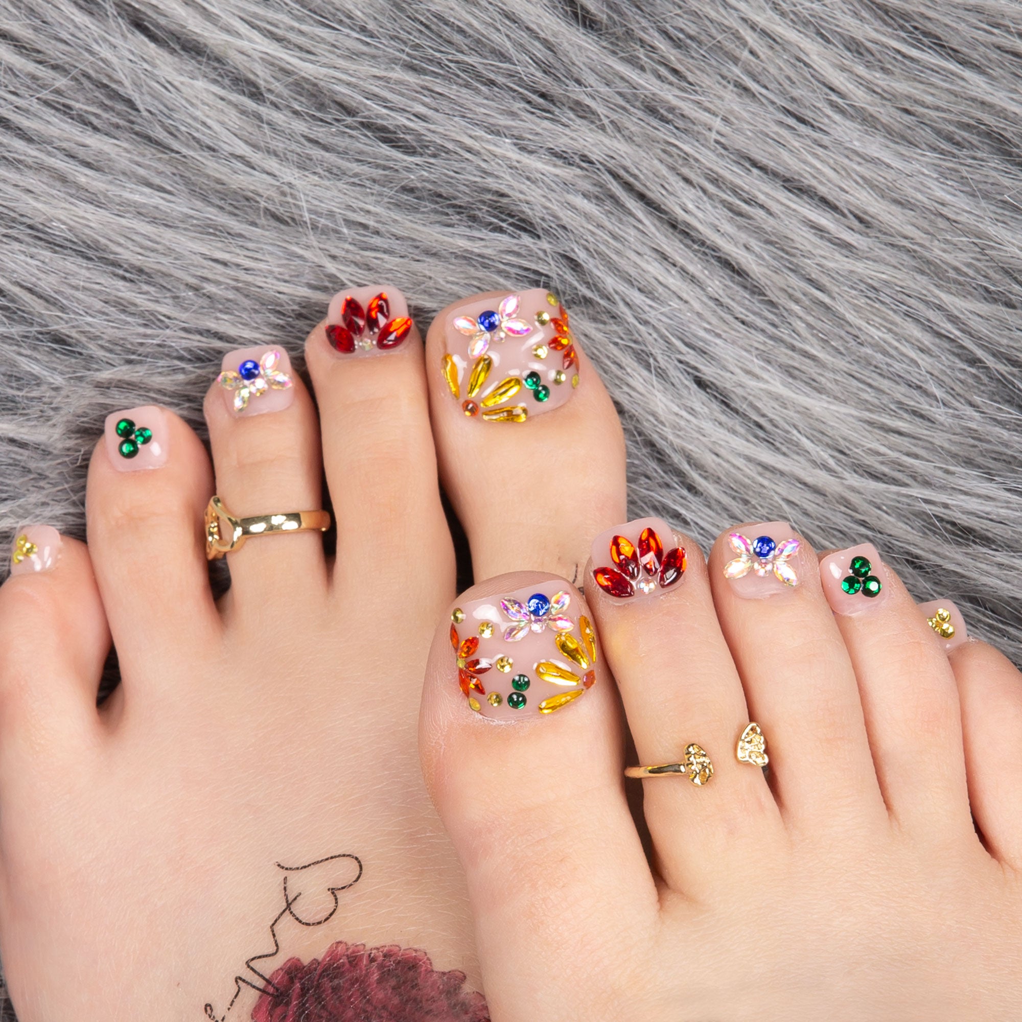 Treasure T155 Toe Nails- 20Pcs Free Size