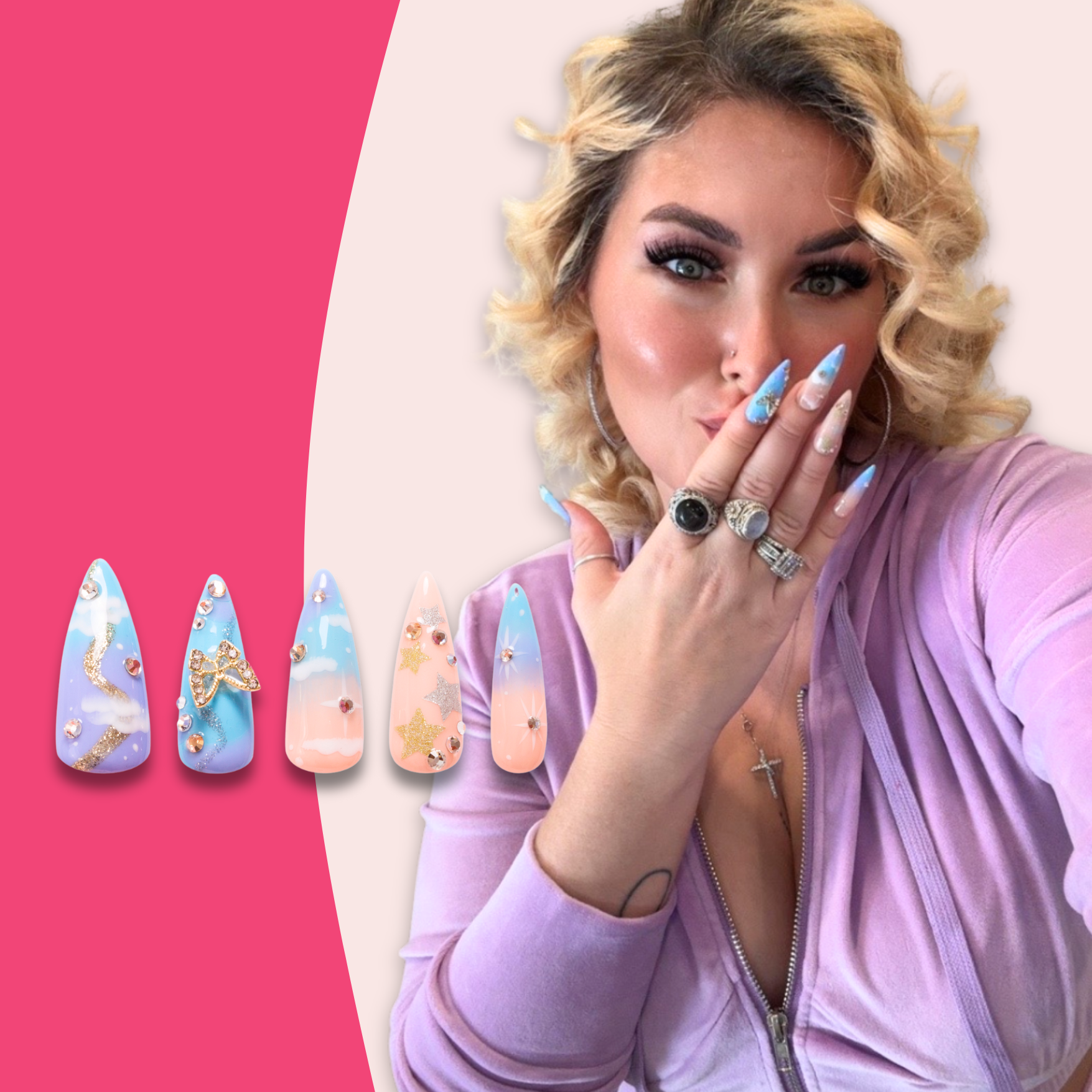 @Kymieann x Lovful Creator Collab Series Dreamland Handmade Nails H350
