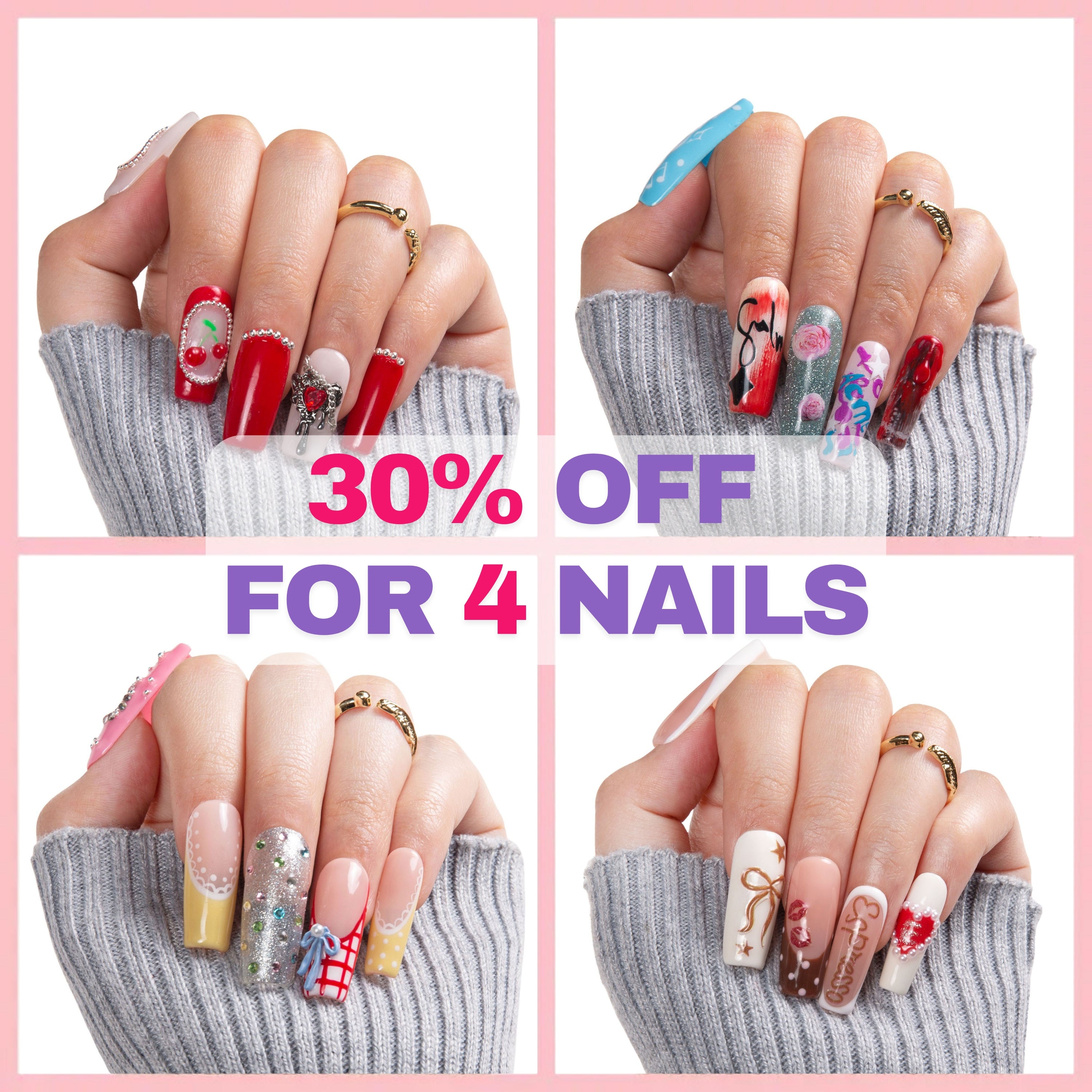 Too Sweet Too Chic Handmade Nails Collection